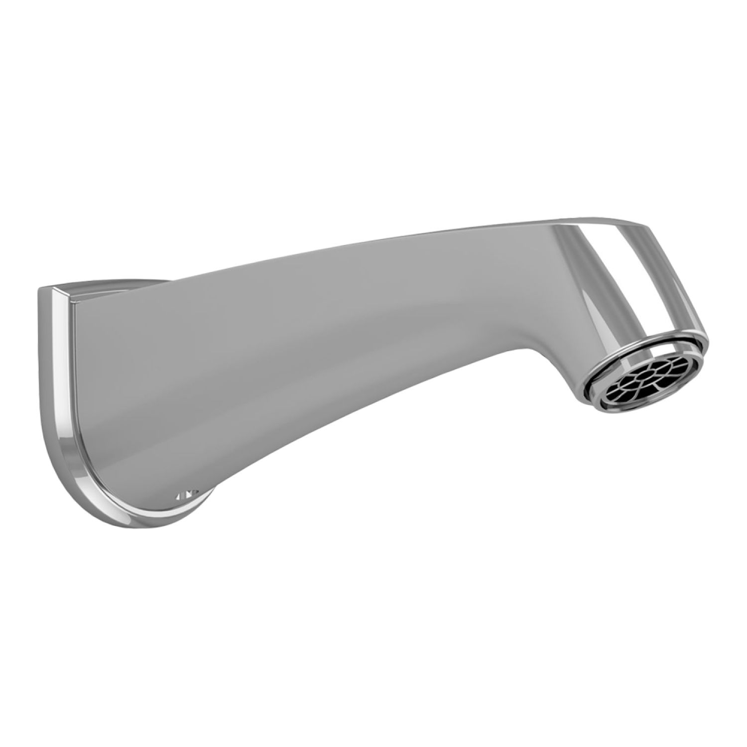 Toto TS211E#CP Toto Keane 7-1/2-inch Wall Mounted Polished Chrome Non-Diverter Tub Spout, 1/2-inch Connection Size, NPT - TS211E#CP