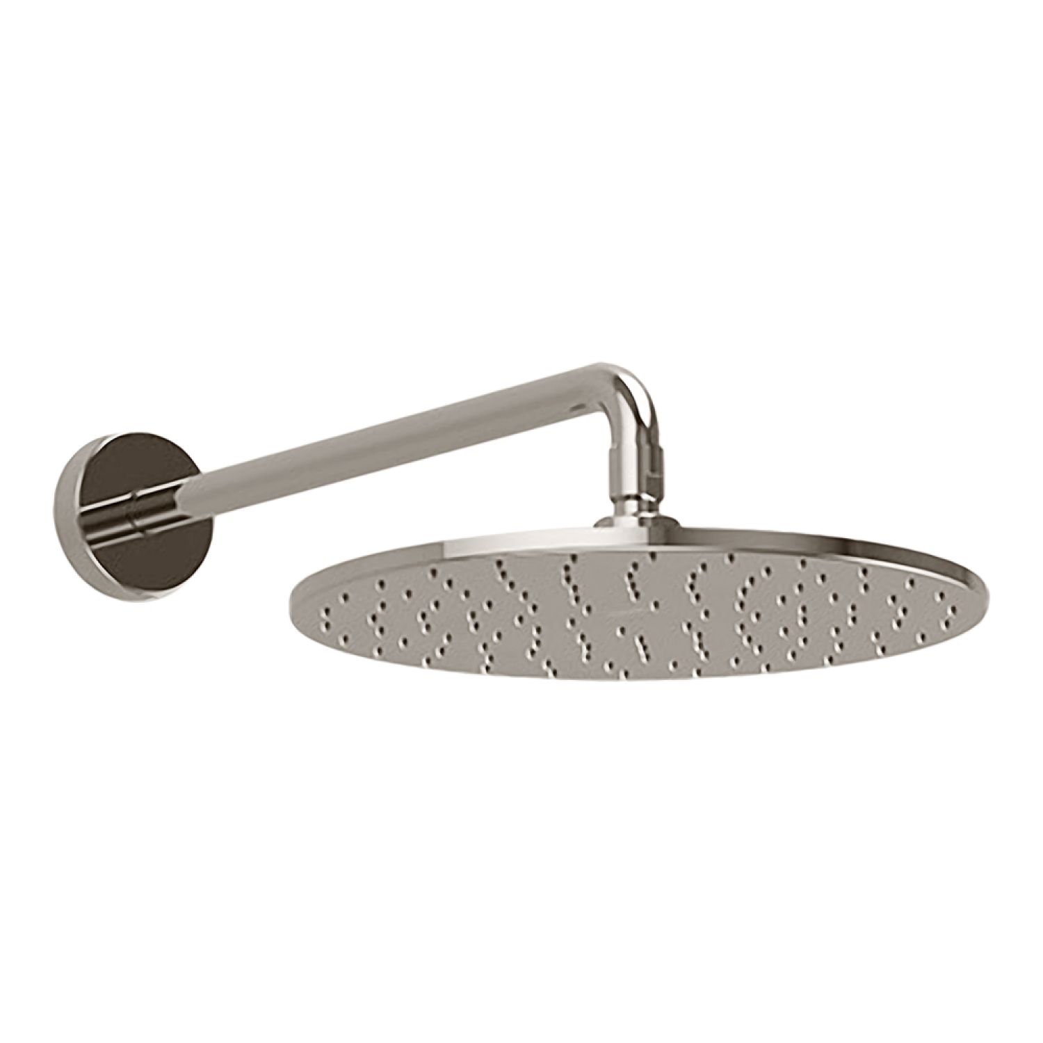 Toto TS111B12#PN TOTO Modern Series 12in Round Rain Shower Head with Rubber Nozzles, AeroJet Technology, 2.5 GPM, Polished Nickel - TS111B12#PN