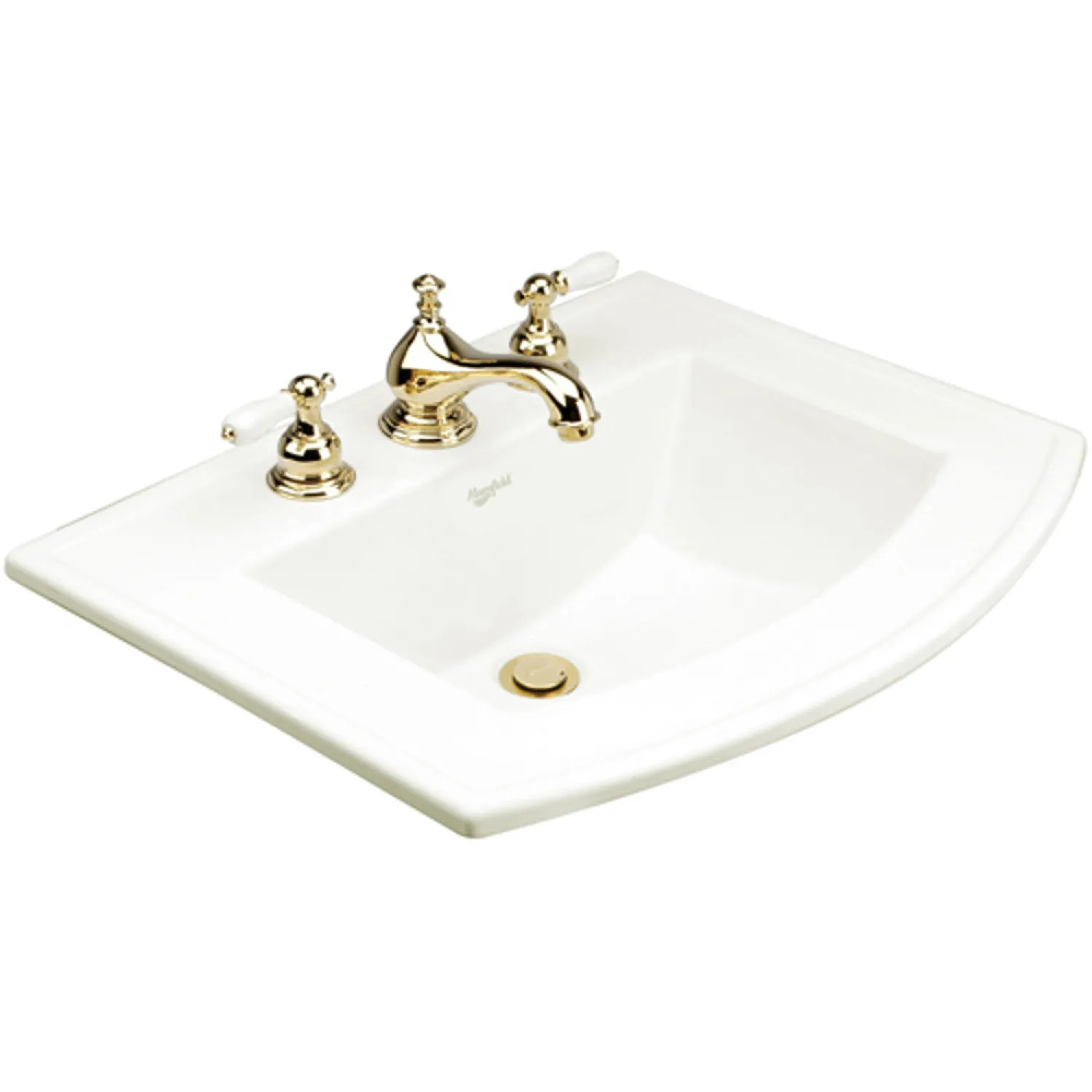 Mansfield 268-8-BONE Mansfield Barrett Drop In Lavatory, 8in Center, Bone - 268-8-BONE 