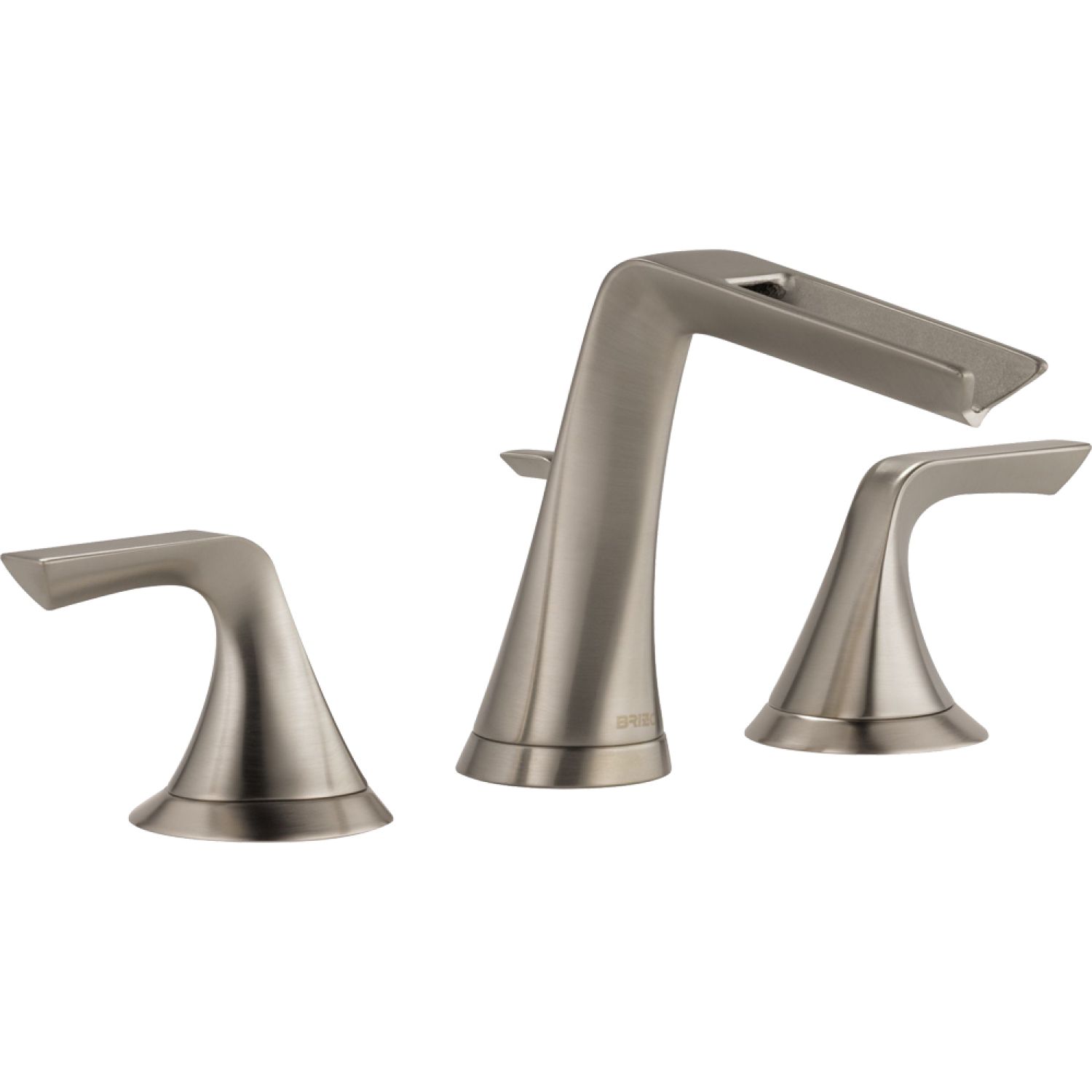 Brizo 65351LF-NK Brizo Sotria Two-Handle Widespread Brilliance Luxe Nickel Bathroom Faucet with Channel Spout, Three-Hole, Trim Only, 1.5 GPM, Less Drain - 65351LF-NK