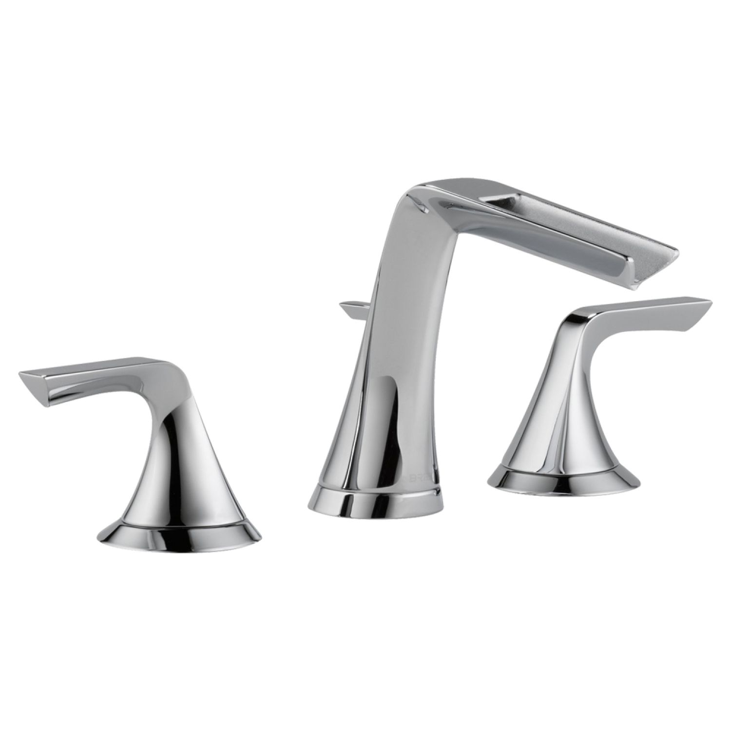 Brizo 65351LF-PC Brizo Sotria Two-Handle Widespread Polished Chrome Bathroom Faucet with Channel Spout, Three-Hole, Trim Only, 1.5 GPM, Less Drain - 65351LF-PC