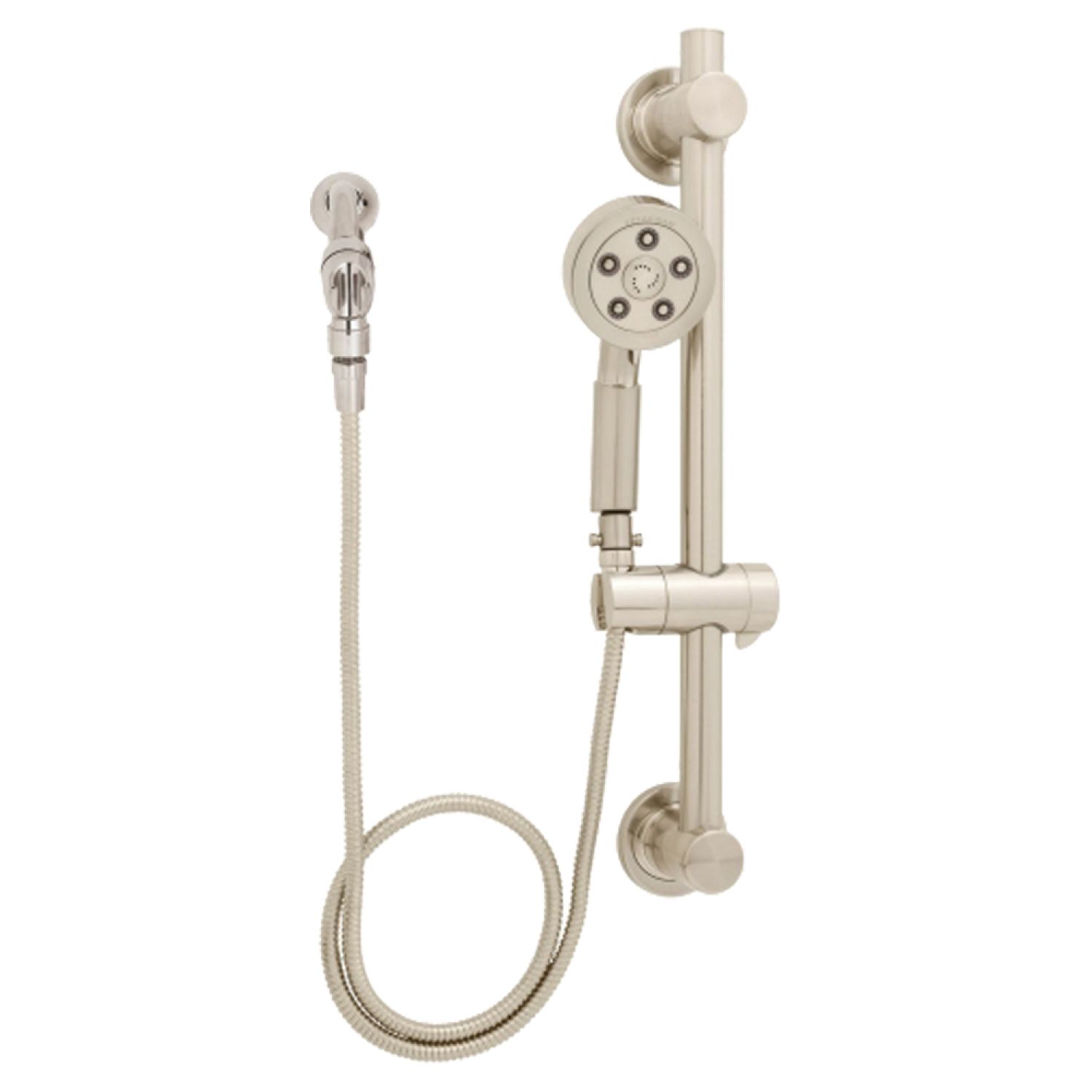 Speakman VS-3410 Speakman Neo Anystream Hand Shower with 24in Slide Bar and 60in Metal Hose, 2.5 GPM, 1/2in Connection, Chrome - VS-3410