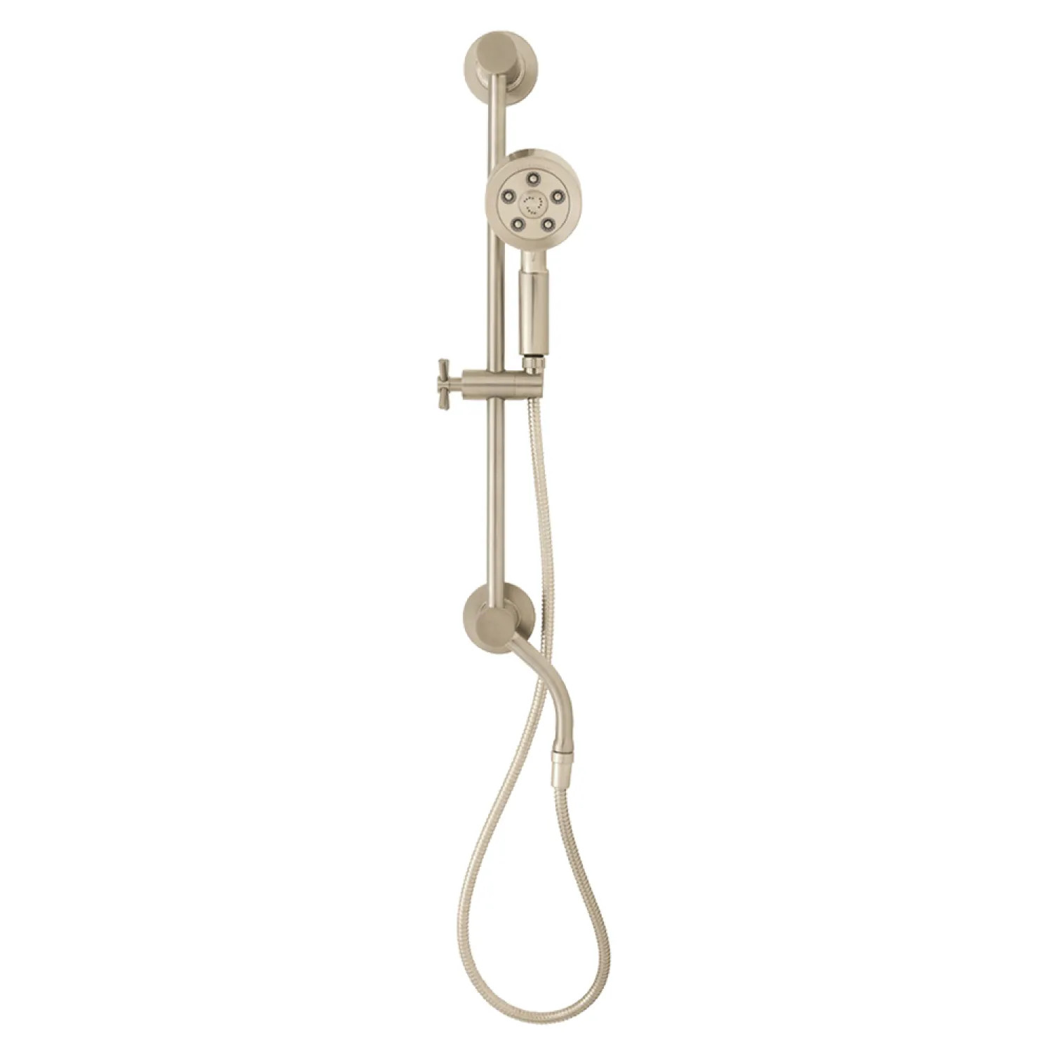 Speakman SWS-1001-BN Speakman Neo Round Hand Shower with 24in Waterslide Bar, 2.5 GPM, Brushed Nickel - SWS-1001-BN