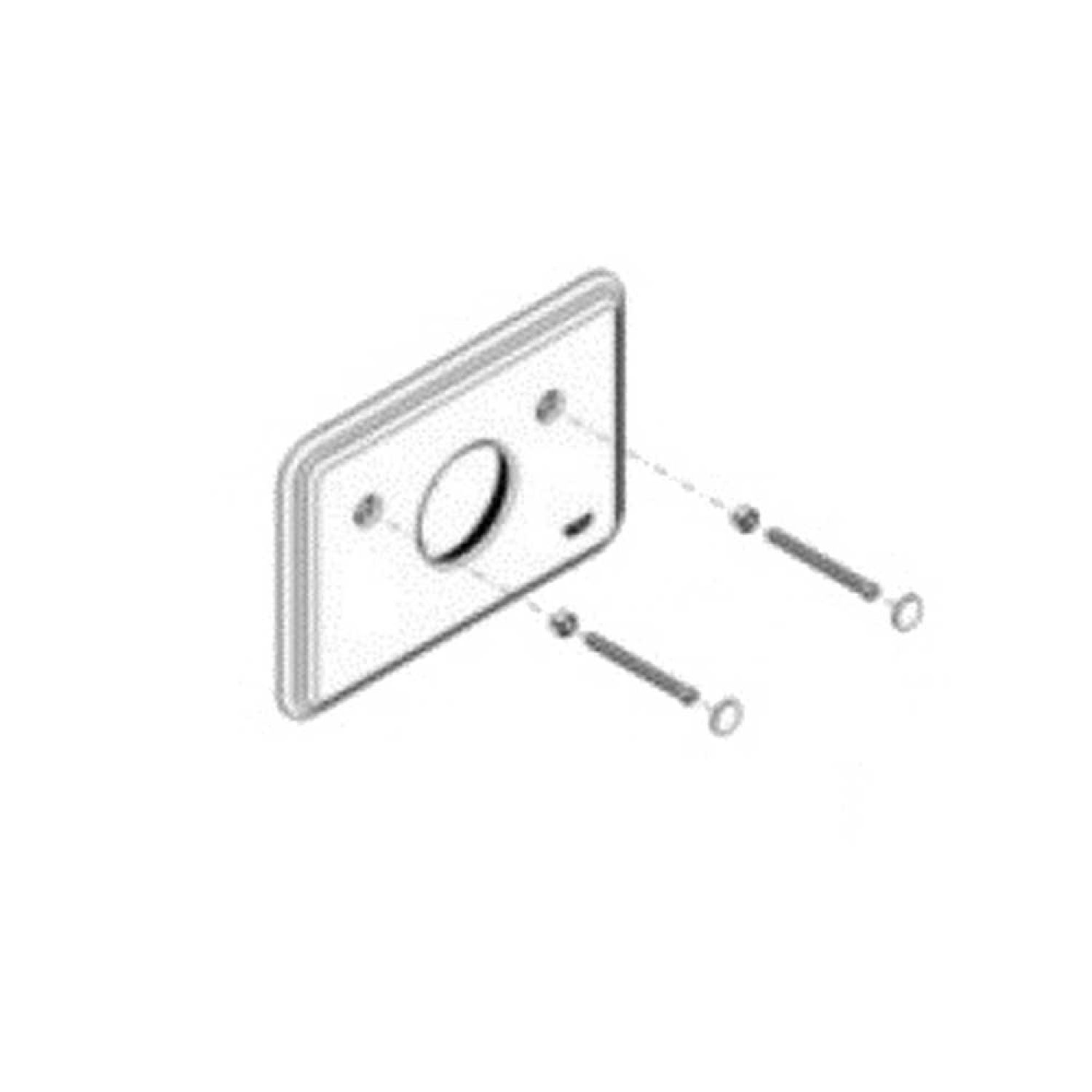 Grohe 47589EN0 Grohe 47589EN0 Square Escutcheon, Brushed Nickel