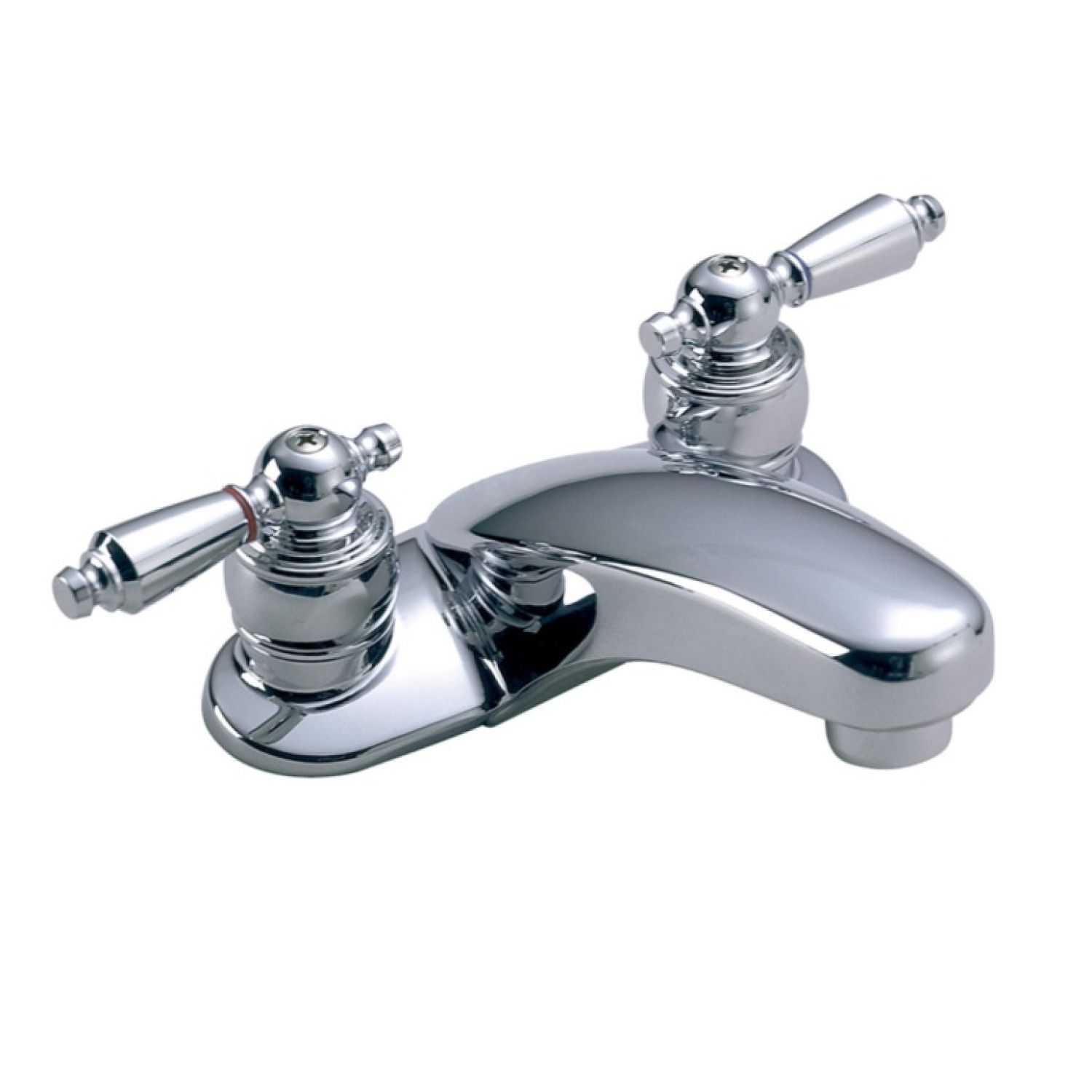 Symmons S-240-2-LAM Symmons S-240-2-LAM Symmetrix Two-Handle Centerset Bathroom Faucet w/ Pop-up Drain and Lift Rod, Lever Handles, 2.2 gpm, Chrome