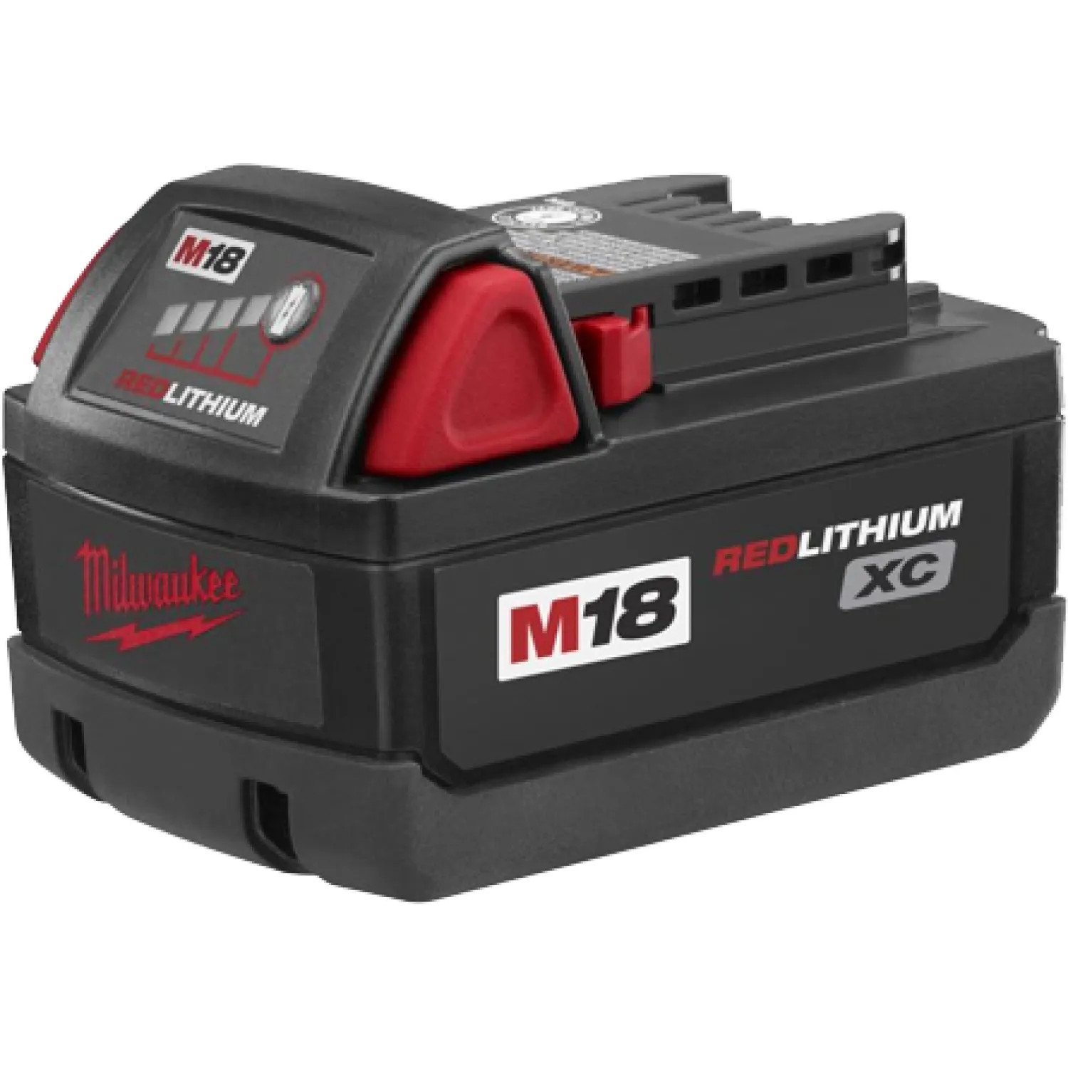 Milwaukee 48-11-1828 RedLithium M18 48-11-1828 High Capacity Slide-On Battery Pack, 18 V, Lithium-Ion