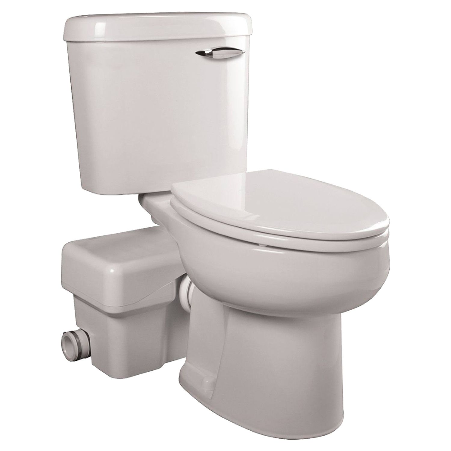 Liberty ASCENTII-ESW Liberty Ascent Complete Macerating Toilet System, 1.28 gpf, Vitreous China, 1/2 hp, 7-inch Rough-in, White, 1-inch Discharge - II-ESW