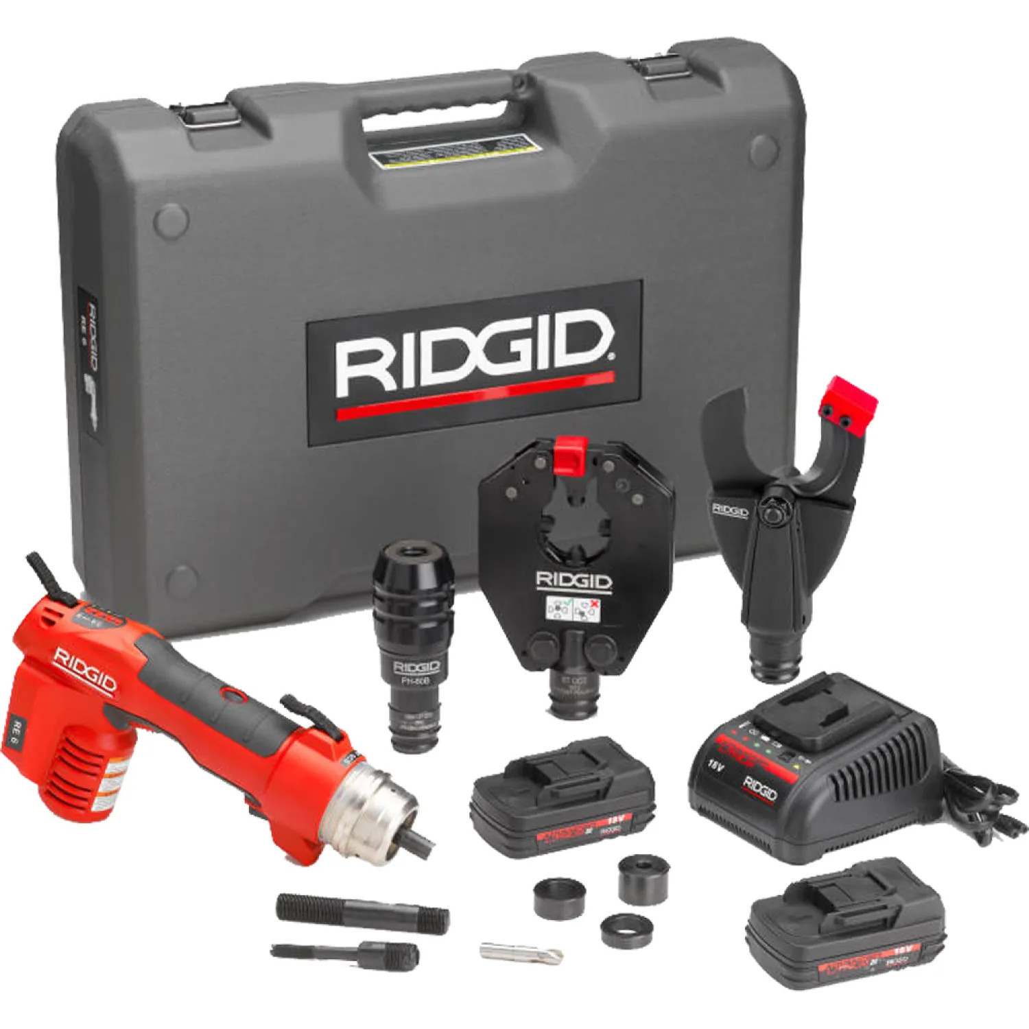 Ridgid 44343 RIDGID 44343 KIT, RE6 TOOL PLUS 3 HEADS G2+LIO