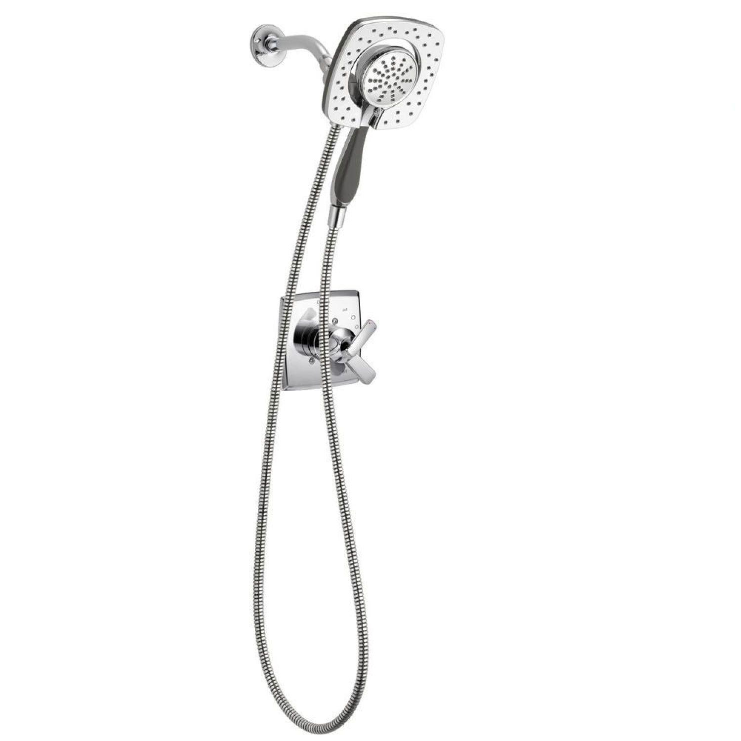 Delta T17264-I Delta Ashlyn Monitor 17 Series Two-In-One In2ition Shower Faucet with Volume Control, Two Handles, 1.75 GPM, Lever Handles, Chrome - T17264-I