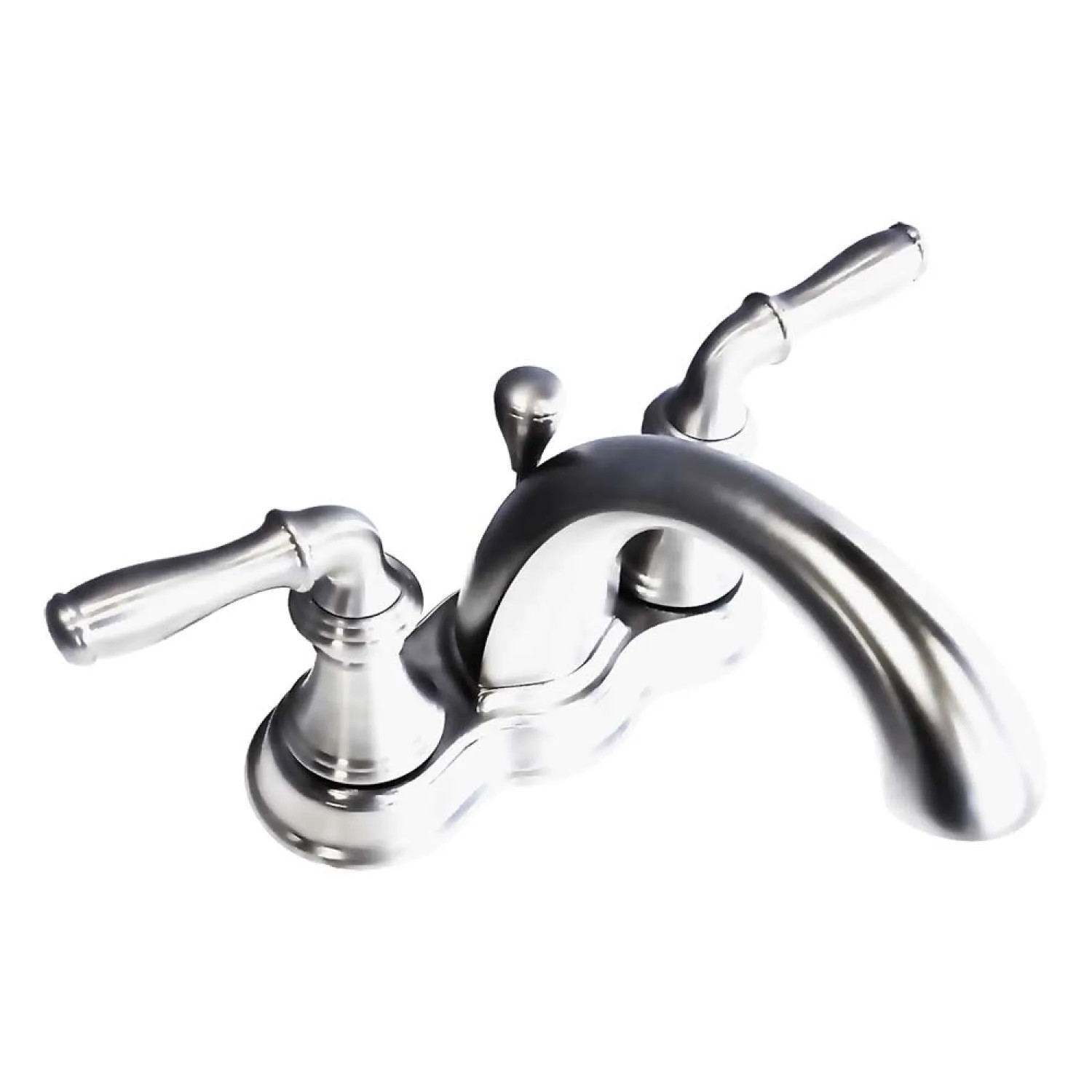 Kohler 393-N4-CP Kohler Devonshire Two-Handle Polished Chrome Centerset Bathroom Faucet, 1.2 GPM, Lever Handle, Three-Hole, WaterSense - K-393-N4-CP 