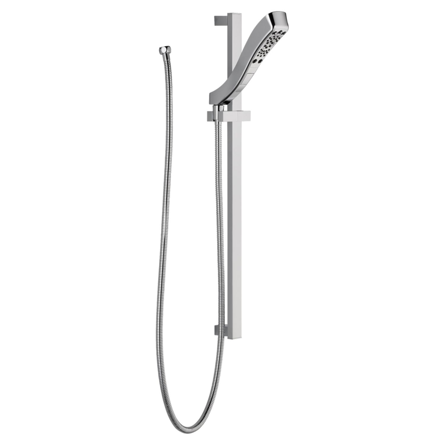 Delta 51552 Delta Universal Showering 4-Setting Hand Shower with Slide Bar, H2Okinetic, Touch-Clean, WaterSense, 1.75 GPM, Chrome - 51552