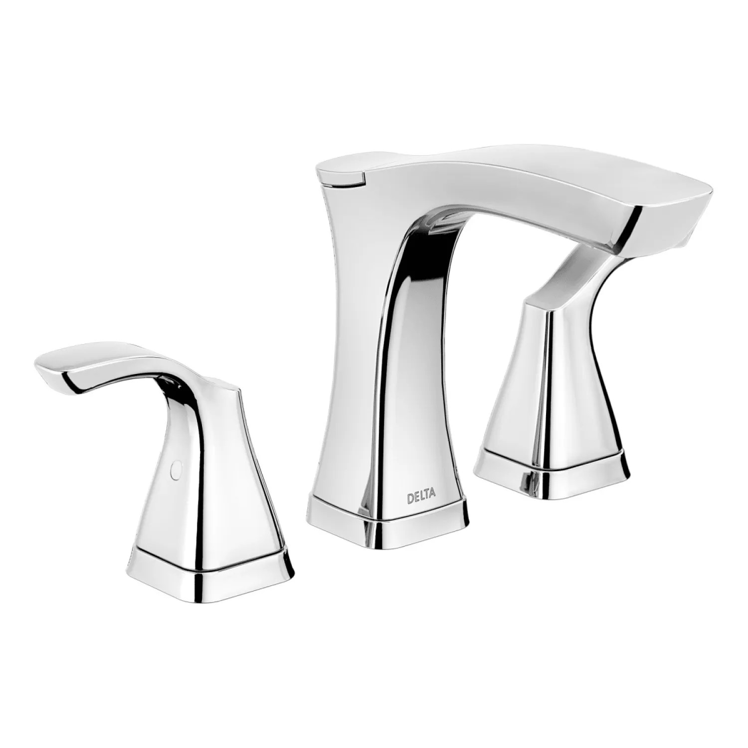 Delta 2552-MPU-DST Delta Tesla Deck-Mount Chrome Lavatory Faucet for 4