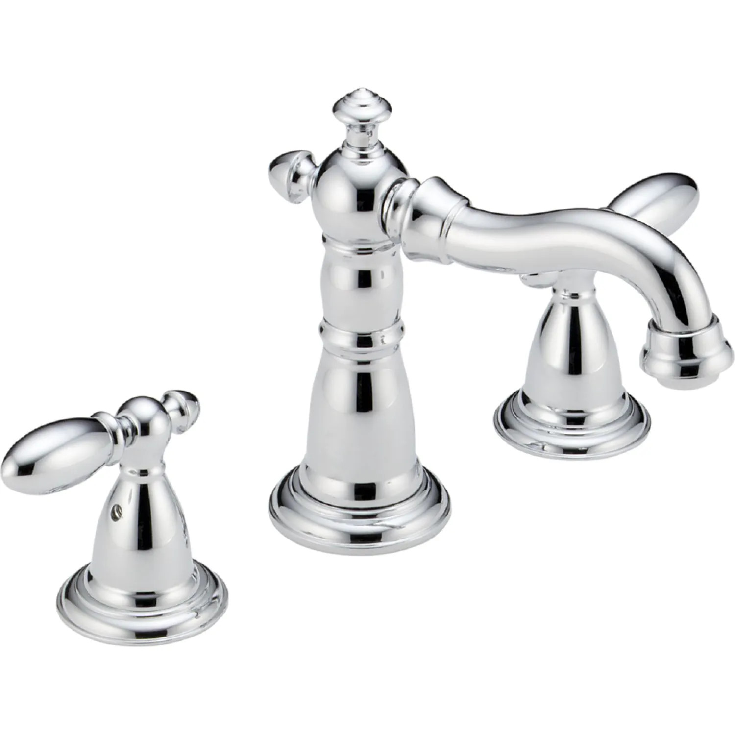 Delta 3555-MPU-DST Delta Victorian Hook Spout Chrome Lavatory Faucet for 4