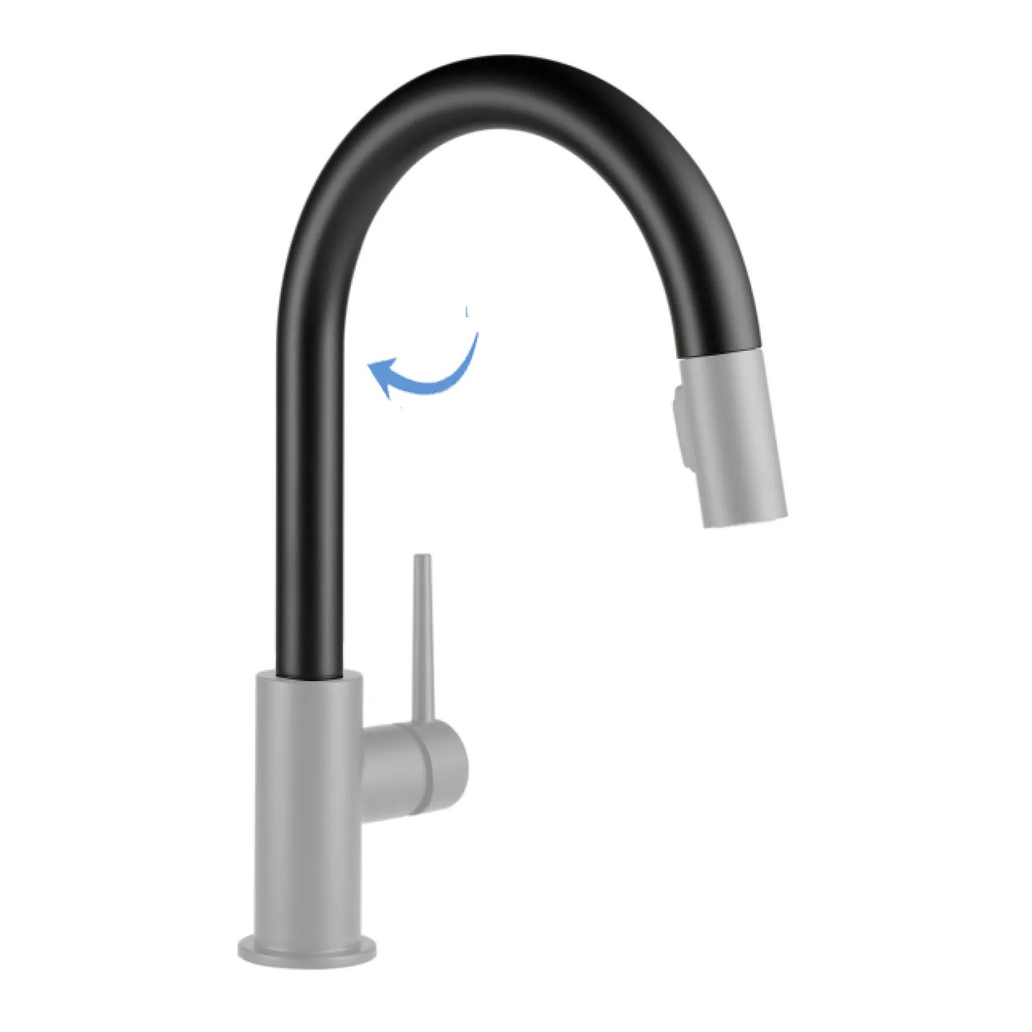 Delta RP71656BL Delta RP71656BL Replacement Bar And Prep Spout Assembly Only, Matte Black