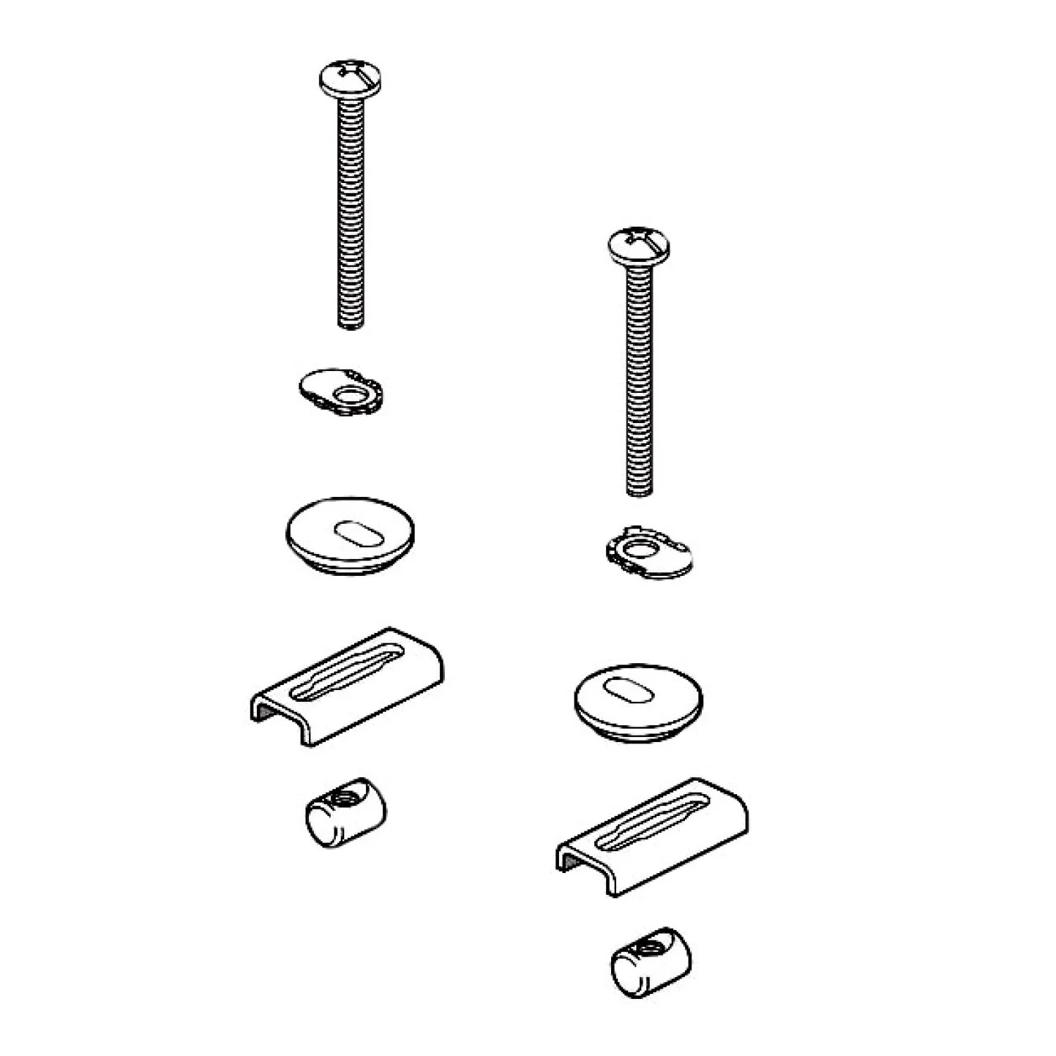 Delta RP77667 Delta RP77667 Mounting Kit for Slow Close, Round-Front Toilet Seat