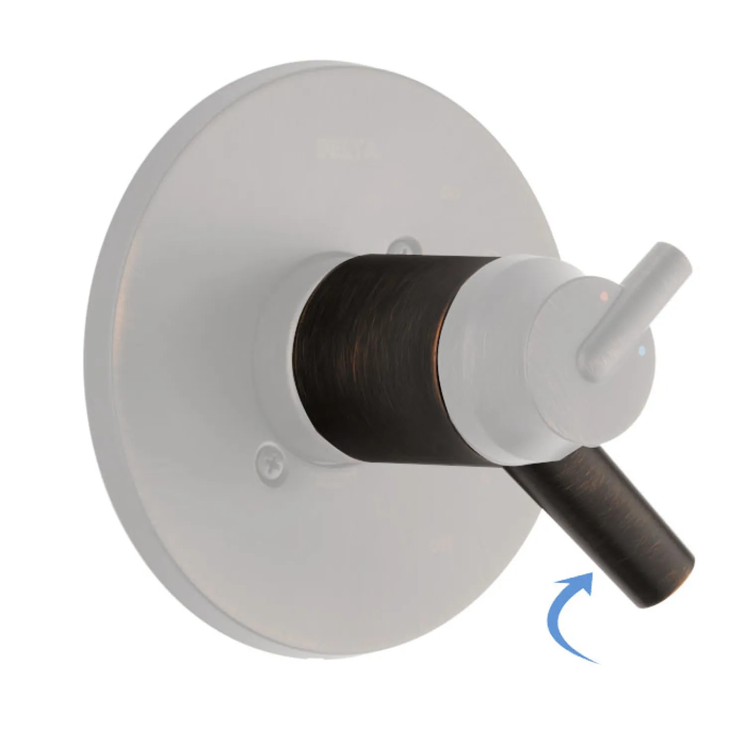 Delta RP79573RB Delta Trinsic Venetian Bronze Volume Control Handle Assembly TempAssure 17T Series, Lever Handle, ADA-Compliant - RP79573RB