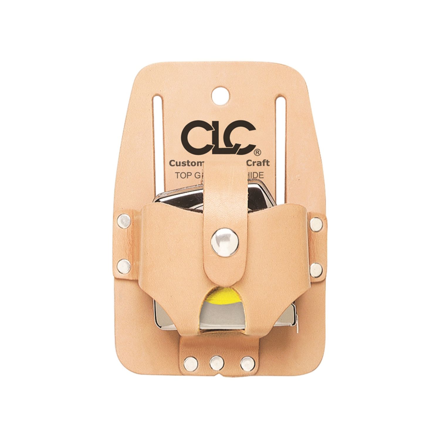 CLC 464 CLC 464 Tape Rule Holder, For Use With 16 - 30 ft Measuring Tapes, Top Grain Leather, Tan