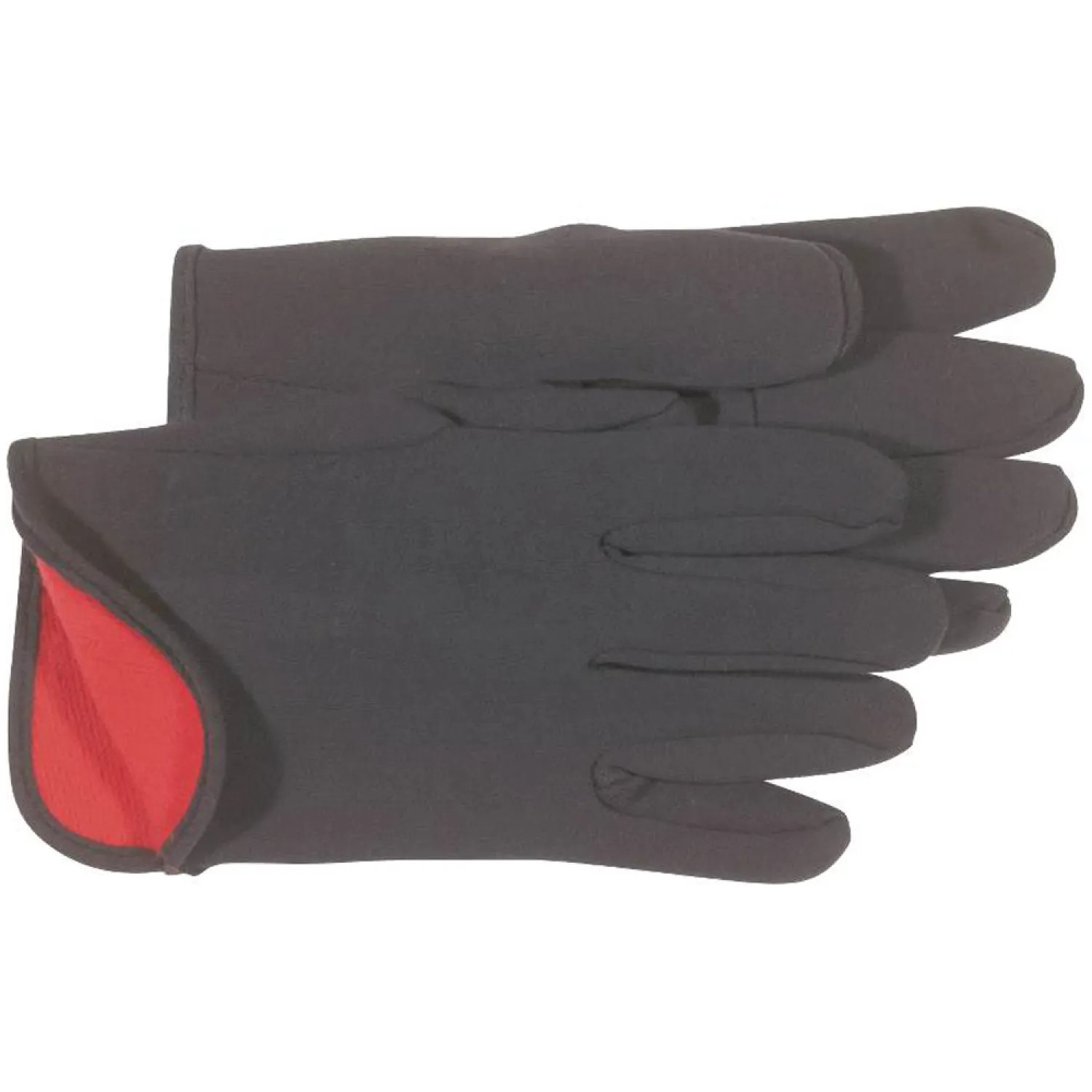 Boss 4027 Boss 4027 Protective Gloves, Large, Jersey, Brown, Red Fleece Lining