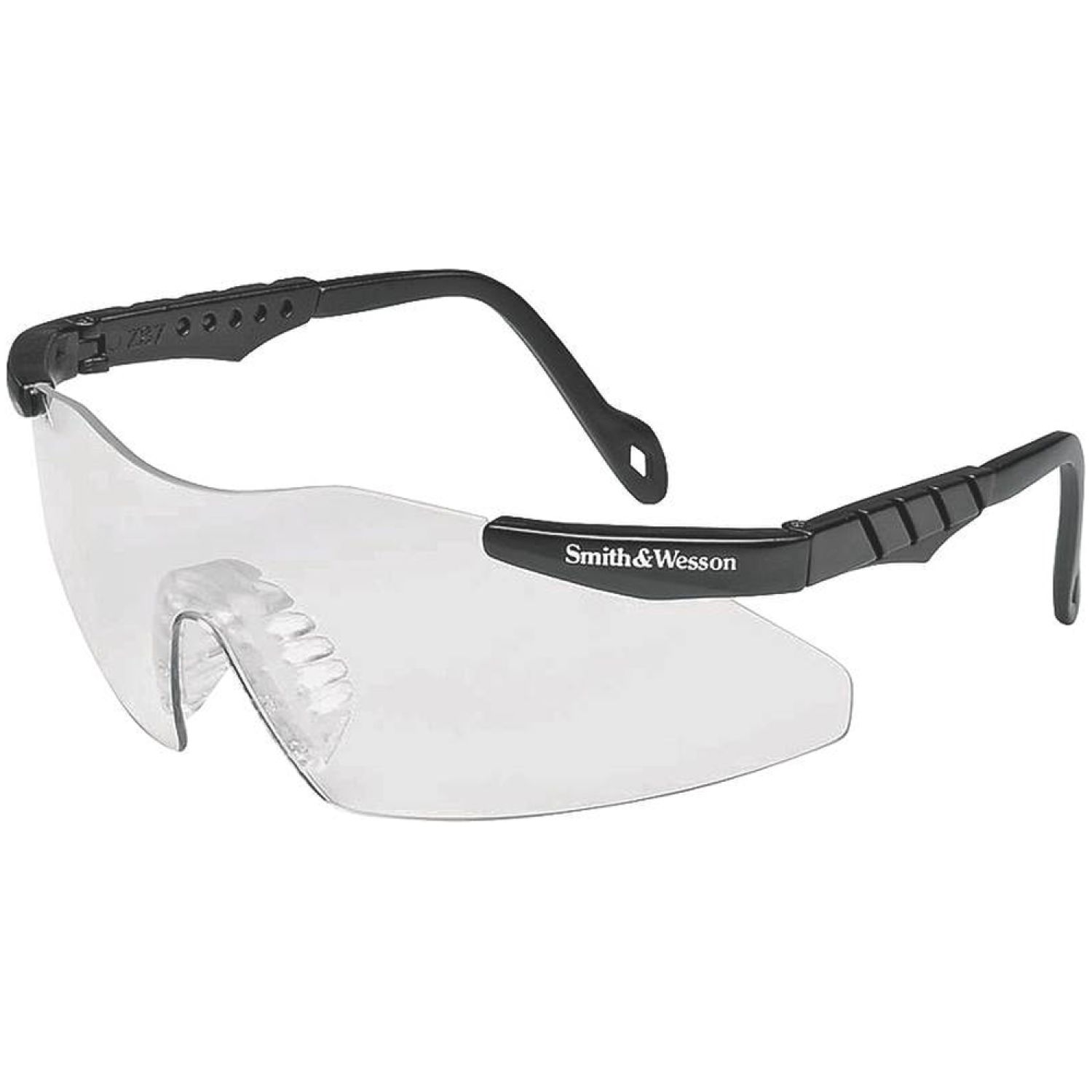 Jackson 3011672 Smith & Wesson Magnum 3G Safety Glass, Clear Scratch Resistant Polycarbonate Lens, Black Nylon Frame