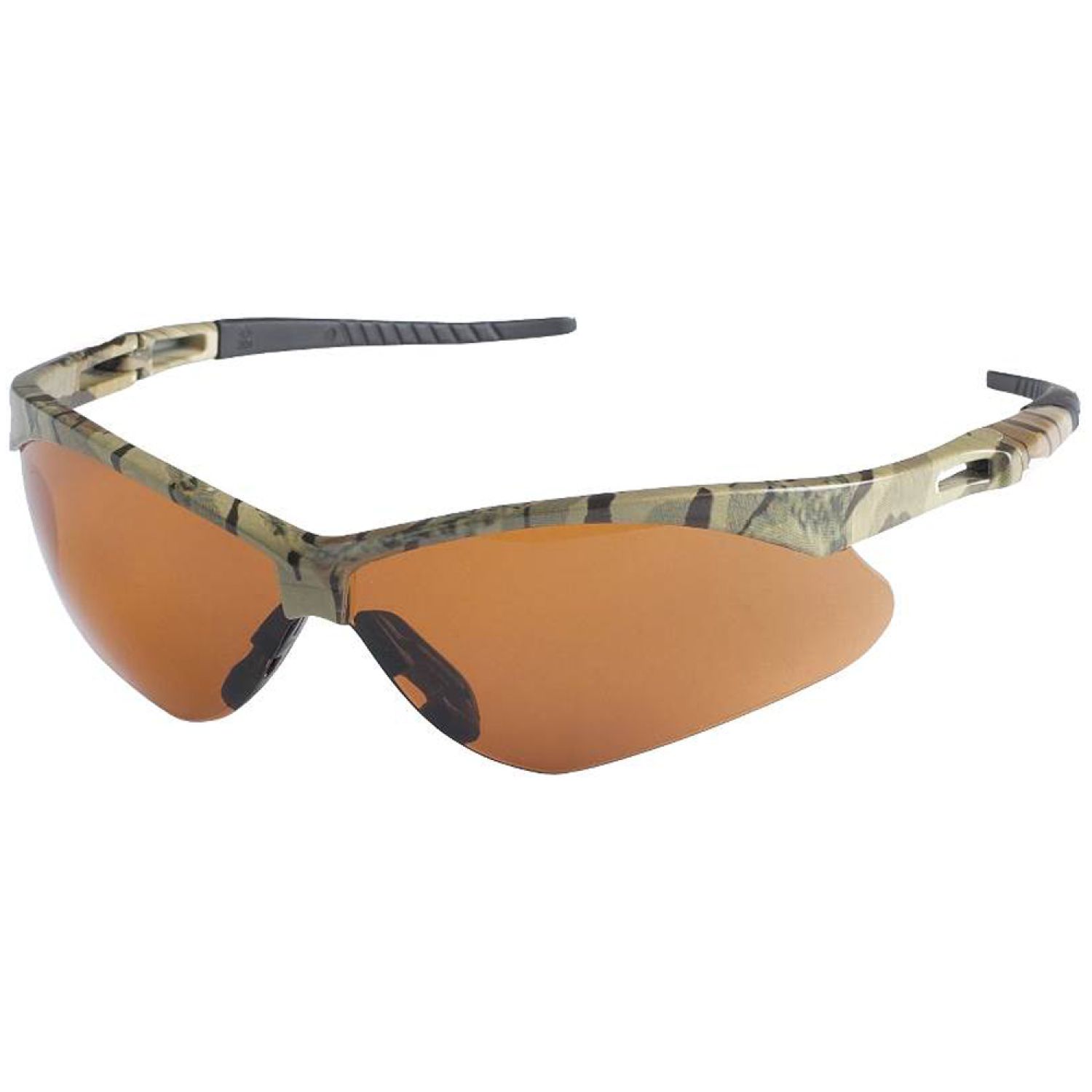 Jackson 3011375 Nemesis V30 Safety Glass, Bronze Anti-Scratch Polycarbonate Lens, Camouflage Nylon Frame