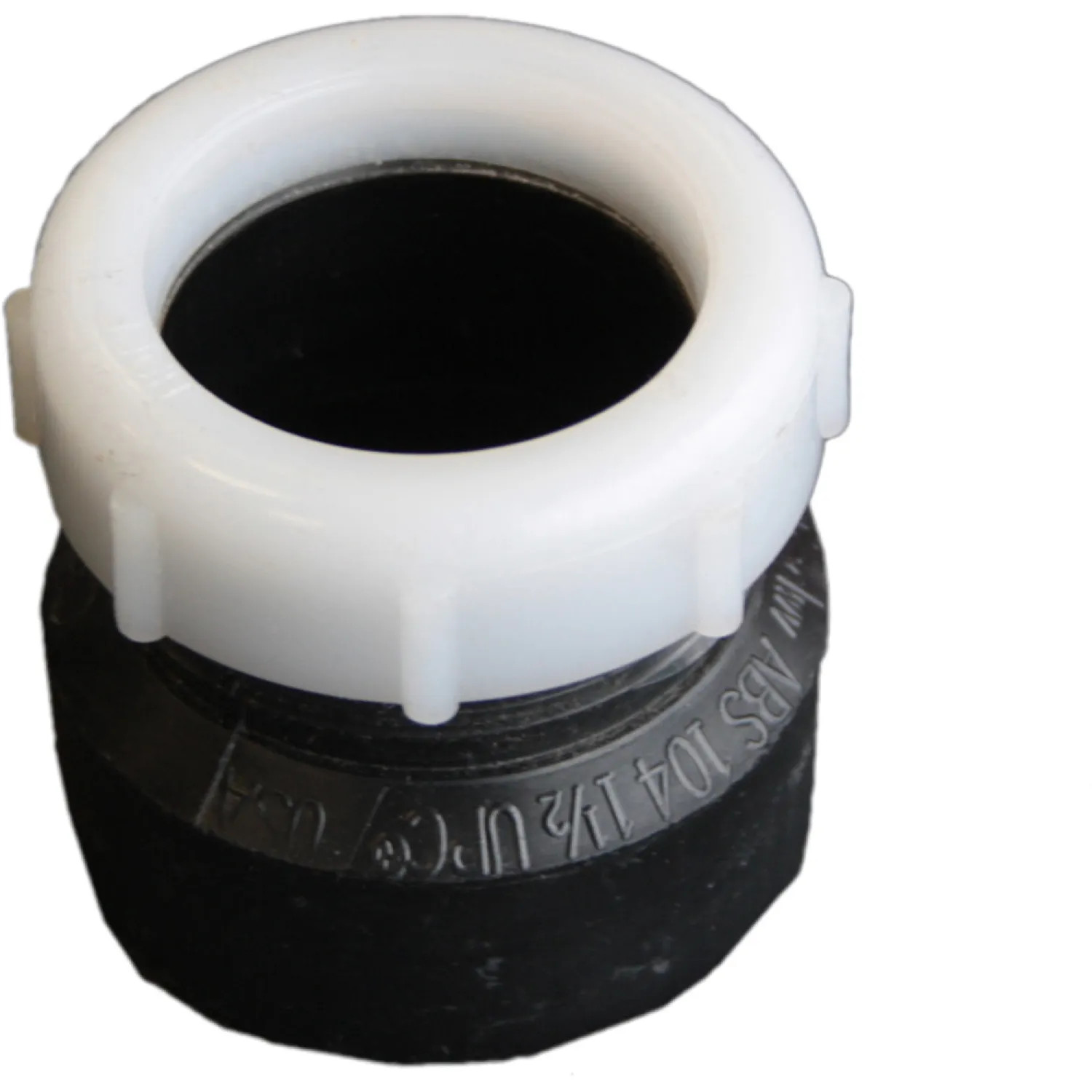 Commodity  1-1/2-inch Spigot P-Trap ABS Adapter, Black Finish