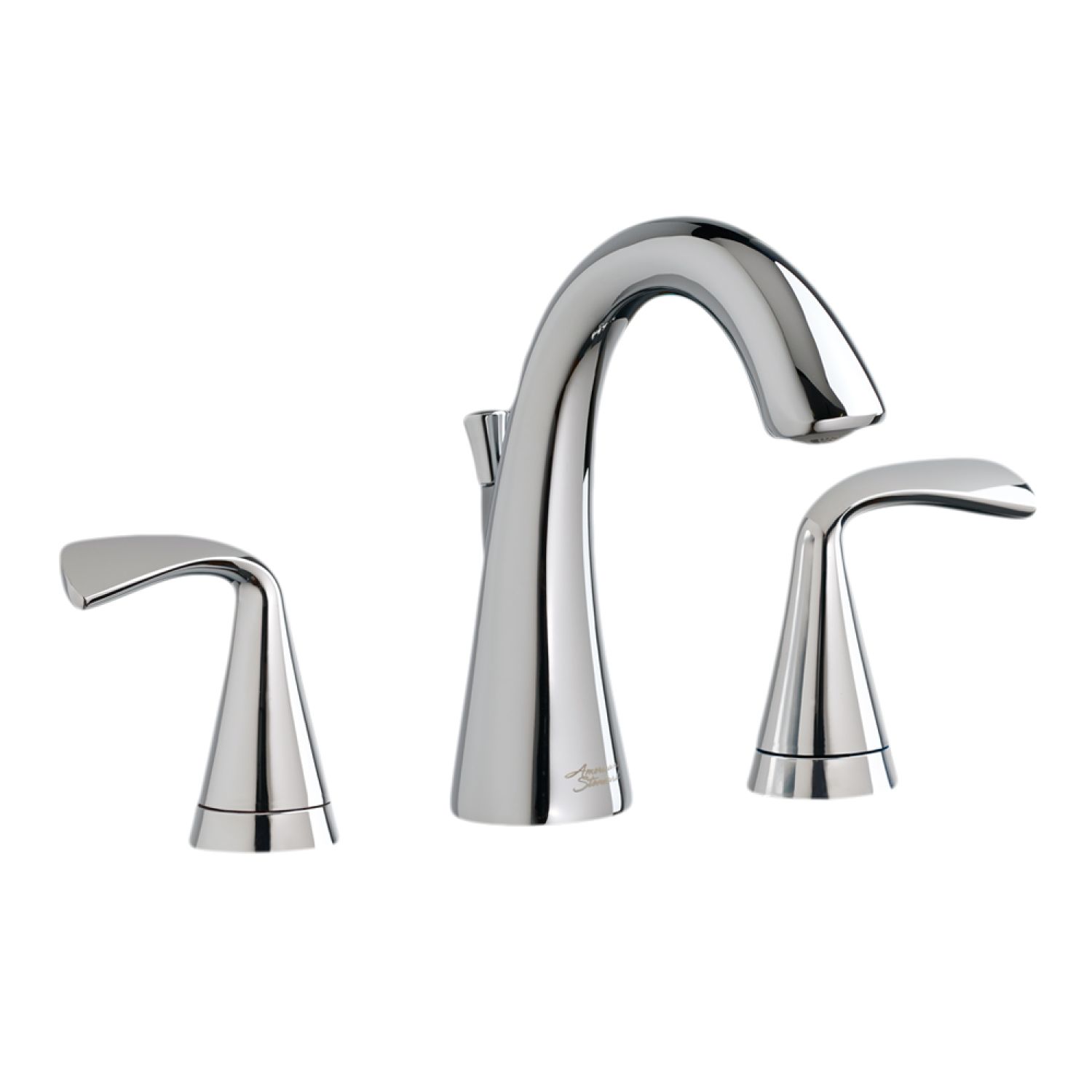 American Standard 7186.801.002 American Standard Fluent Two Metal LeverHandles Widespread Chrome Lavatory Faucet with Metal Pop-up Drain, 1.5 GPM, WaterSense - 7186801.002
