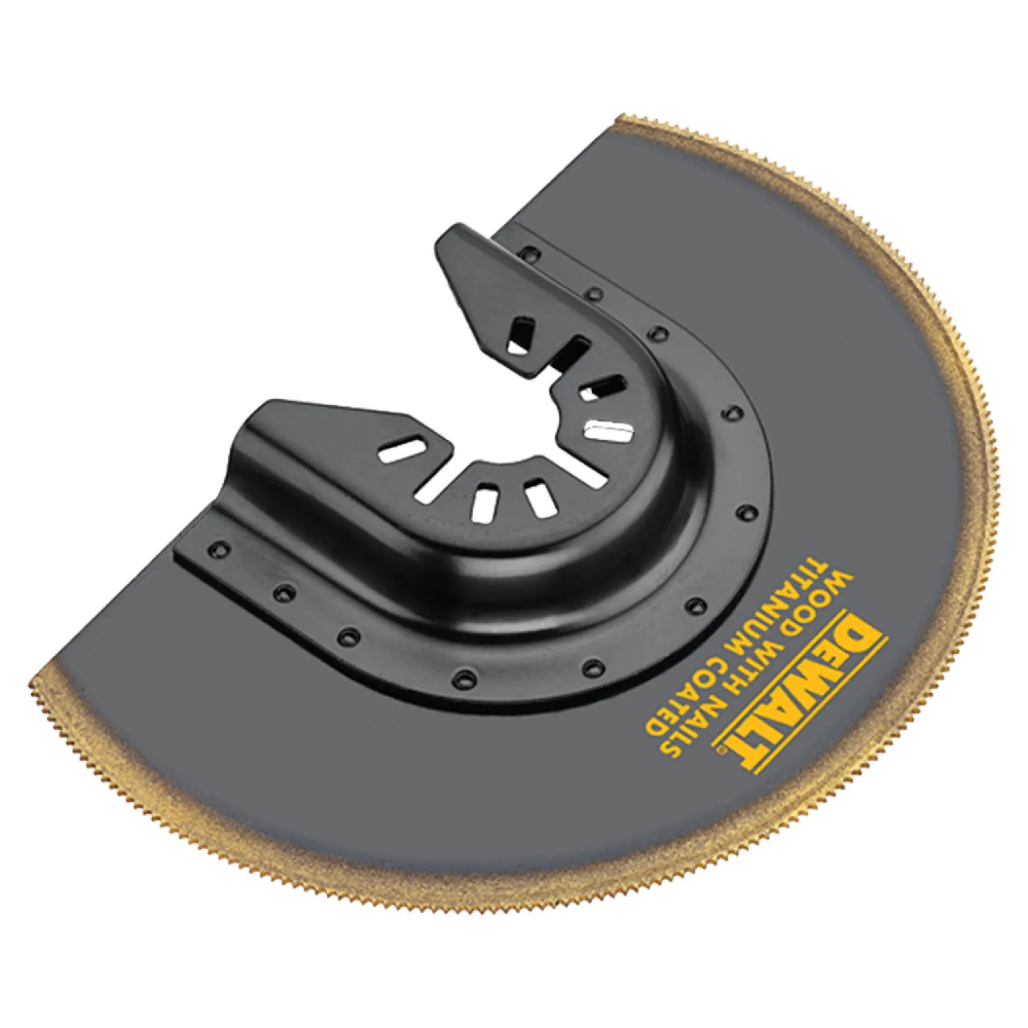 Dewalt DWA4213 Dewalt DWA4213 Oscillating Flush Cut Blade, 4in, 4in L, Steel, Titanium Coated, Black