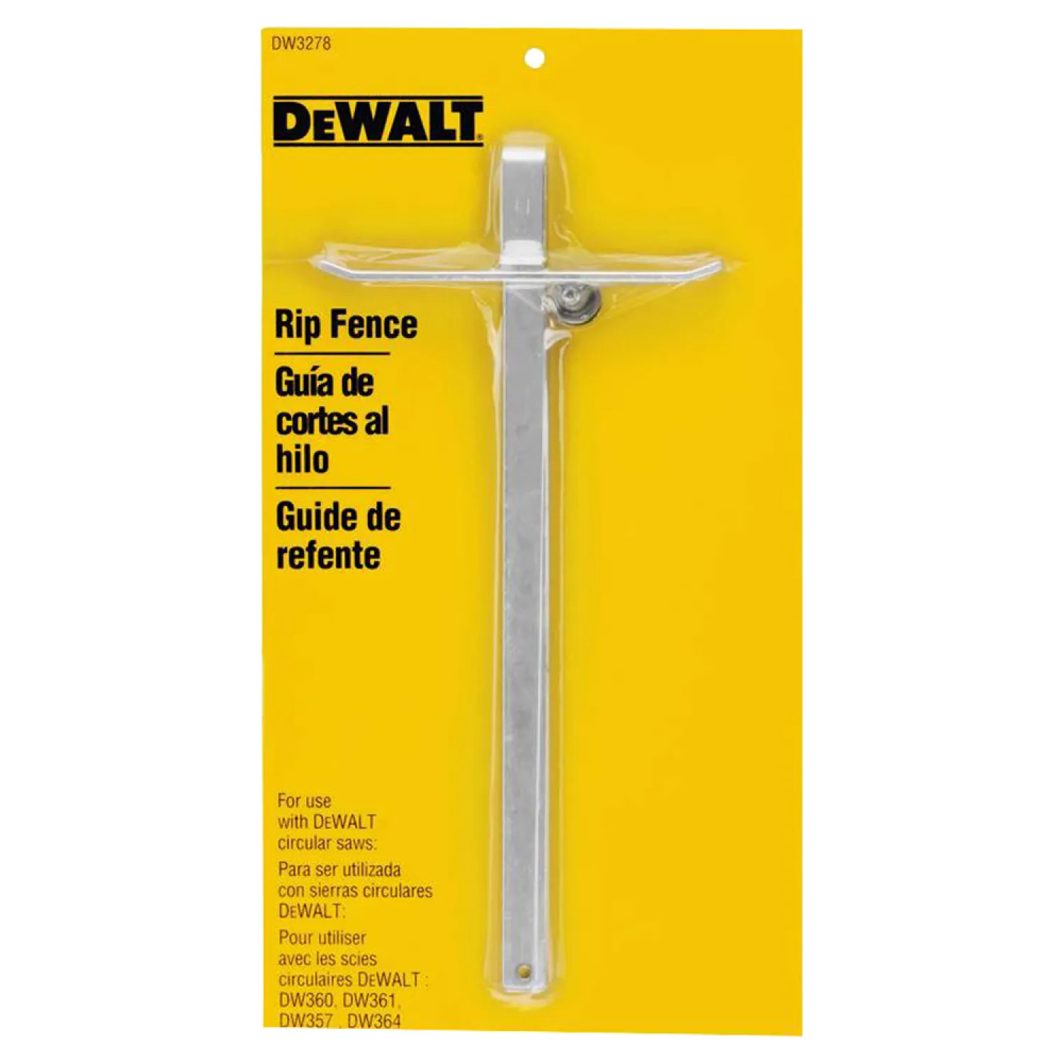 Dewalt DW3278 Dewalt DW3278 Cutting Guide Rip Fence, For Use with All Dewalt Circular Saws