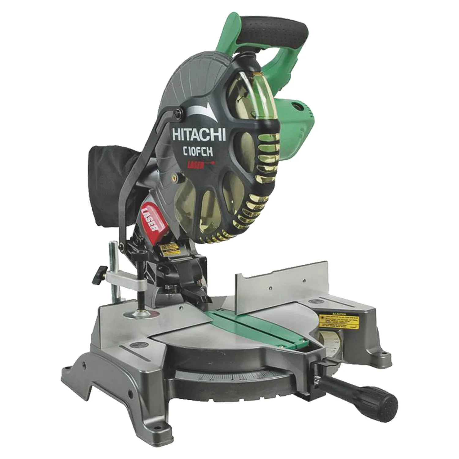Metabo C10FCH2 Hitachi C10FCH2 Compound Corded Miter Saw with Laser Marker, 120 VAC, 15 A, 5000 rpm