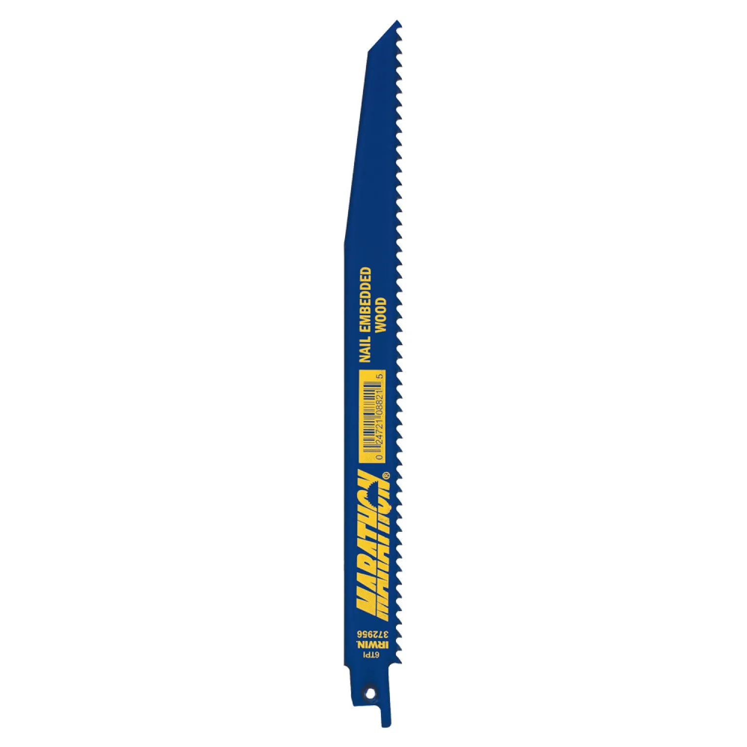 Irwin 372956 Irwin 372956 Bi-Metal Linear Edge Reciprocating Saw Blade, 9 in L x 2 in W x 0.05 in T, 6 TPI