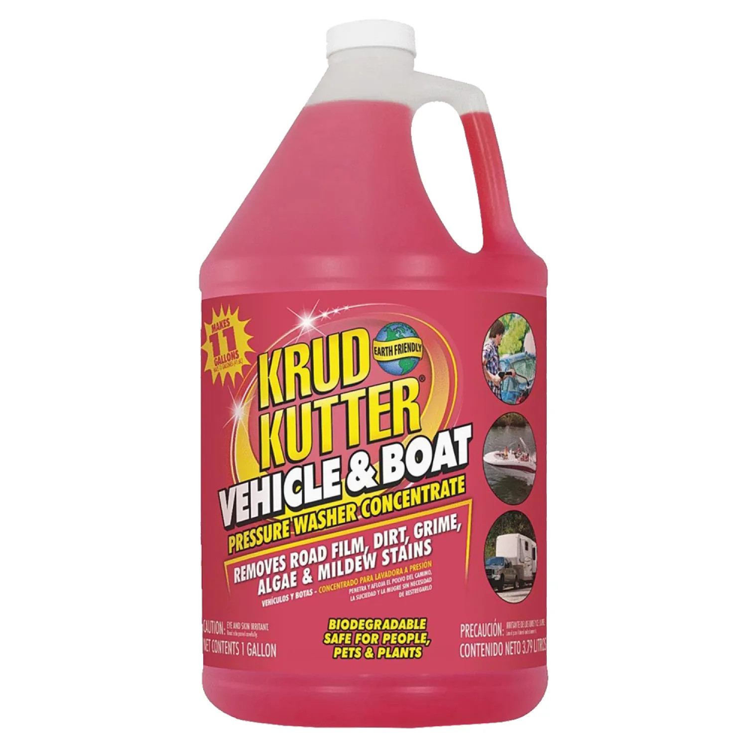 Rustoleum VB014 Krud Kutter VB014 Vehicle and Boat Cleaner, 1 gal, Bottle, Dark Red, Liquid, Solvent Like