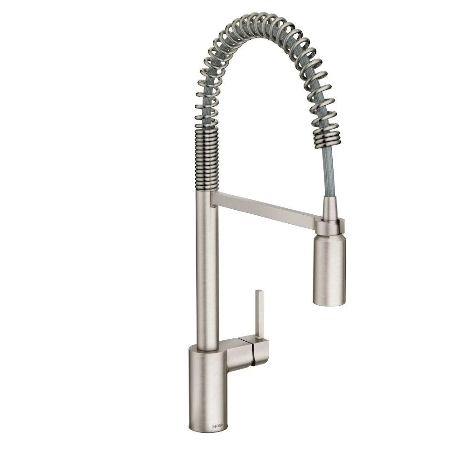 Moen 5923SRS Moen Align Single Handle Pre-Rinse Spring Pull-Down Kitchen Faucet, Spot Resist Stainless - 5923SRS 