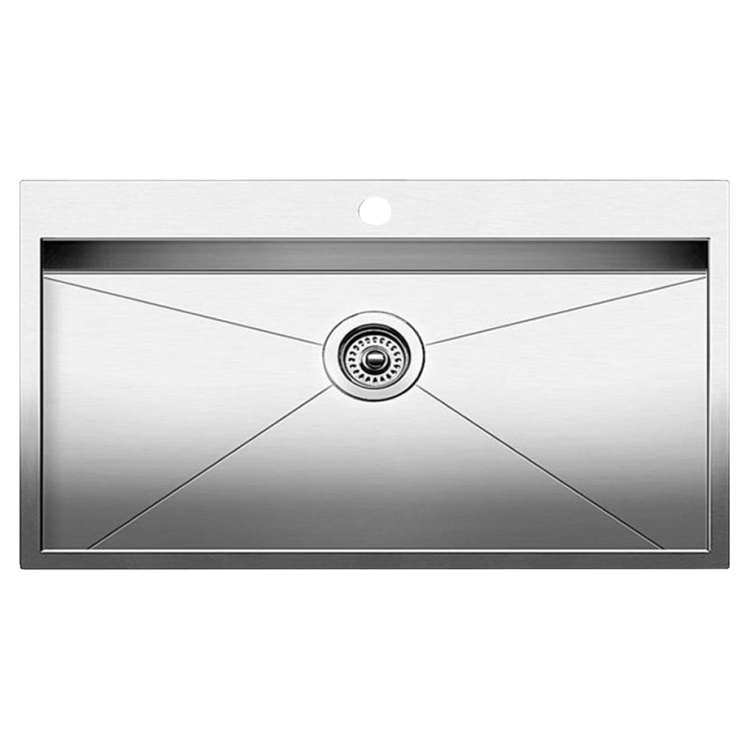 Blanco 516194 Blanco 516194 Satin Polished Precision Single-Bowl Sink, MicroEdge 