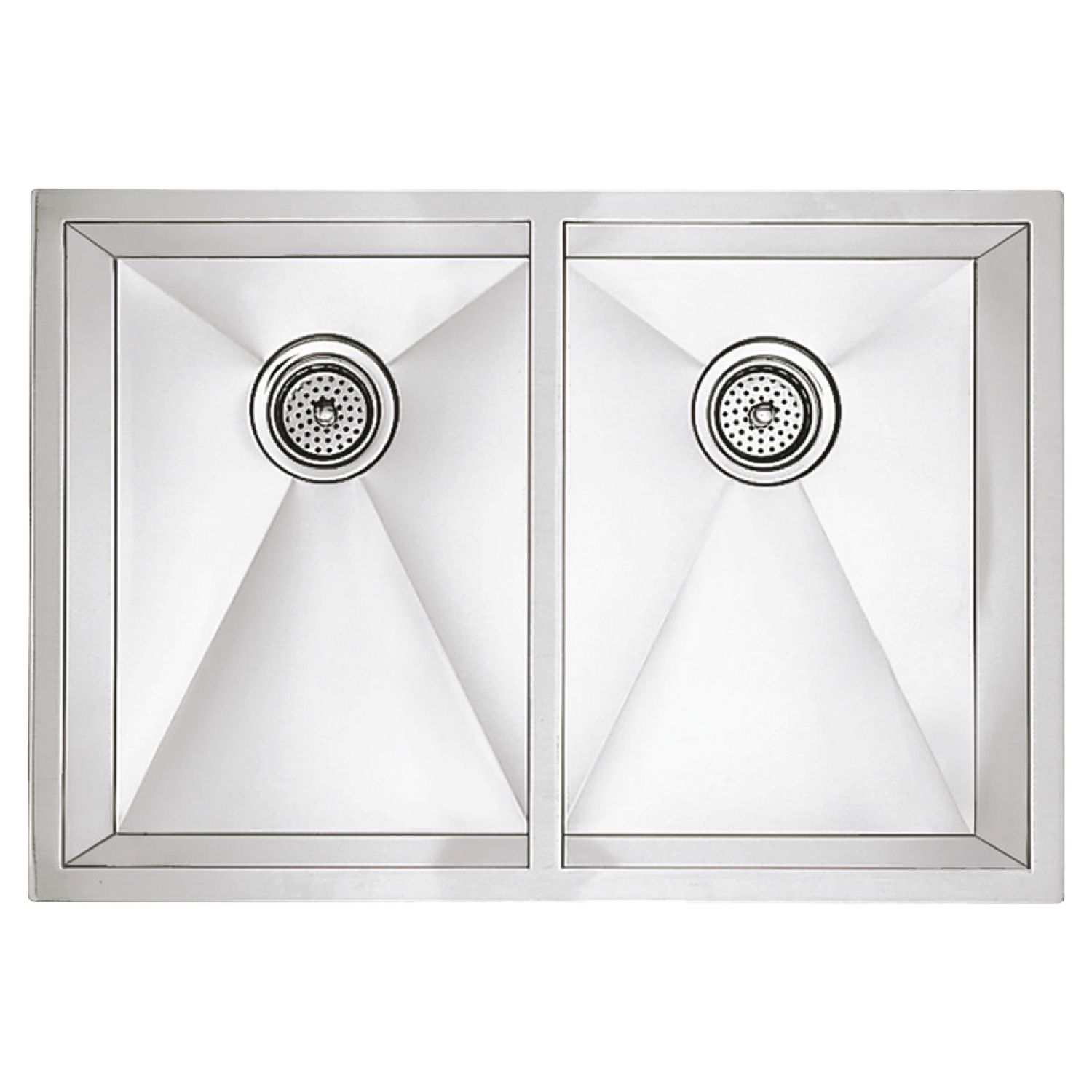Blanco 516211 Blanco 516211 Satin Polished Precision Equal Double-Bowl Sink, Medium