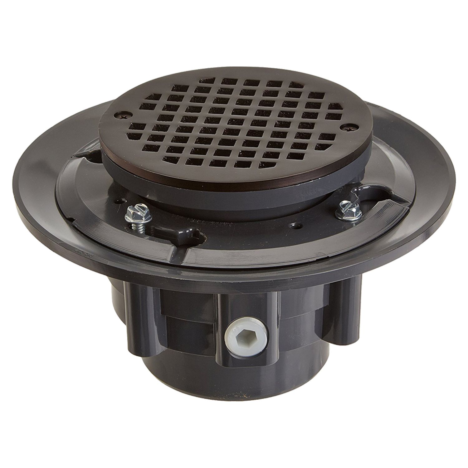 Jones Stephens D4984RB Jones Stephens 3 Inch x 4 Inch Oil-Rubbed Bronze Shower Drain With Strainer - D4984RB