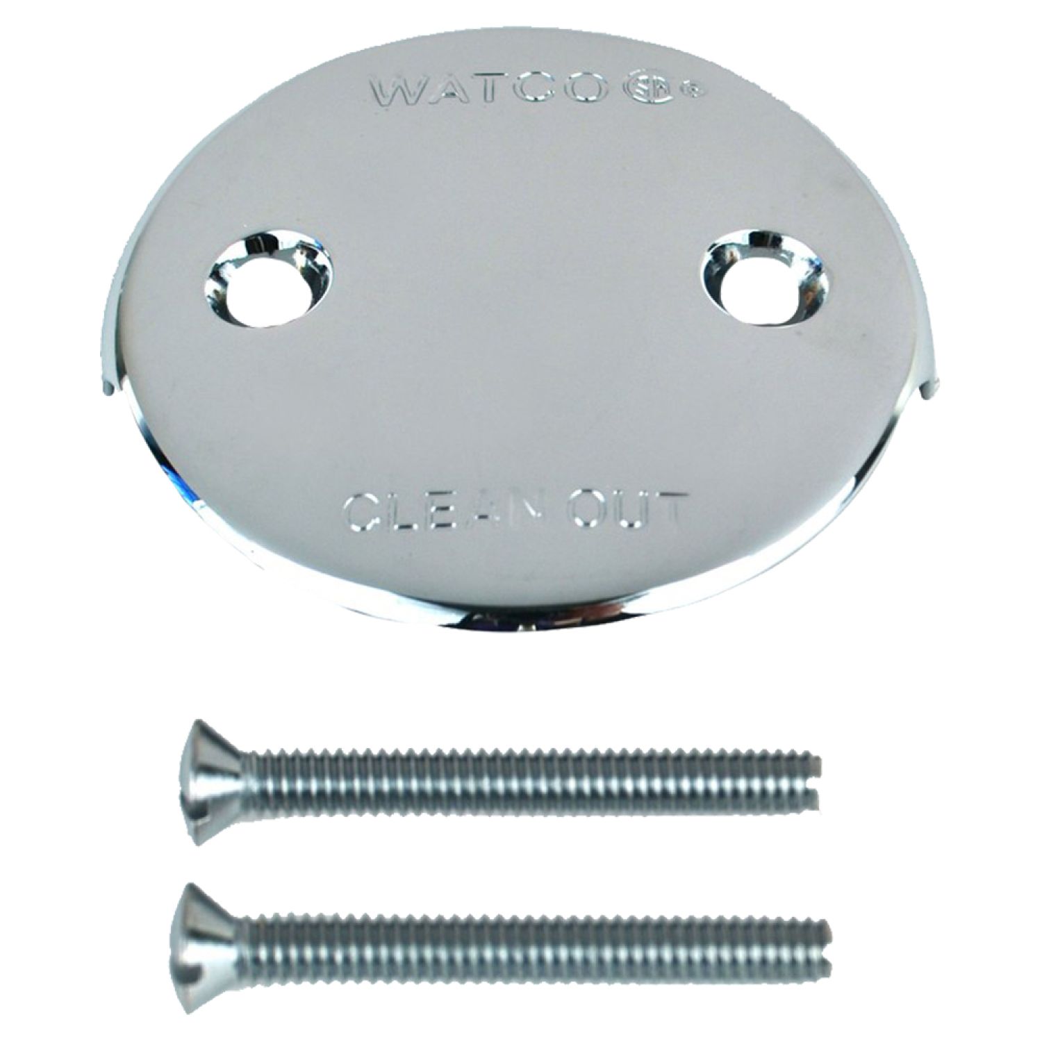 Watco 18002-CP Watco 18002-CP Chrome Plated Two-Hole Overflow Plate Kit