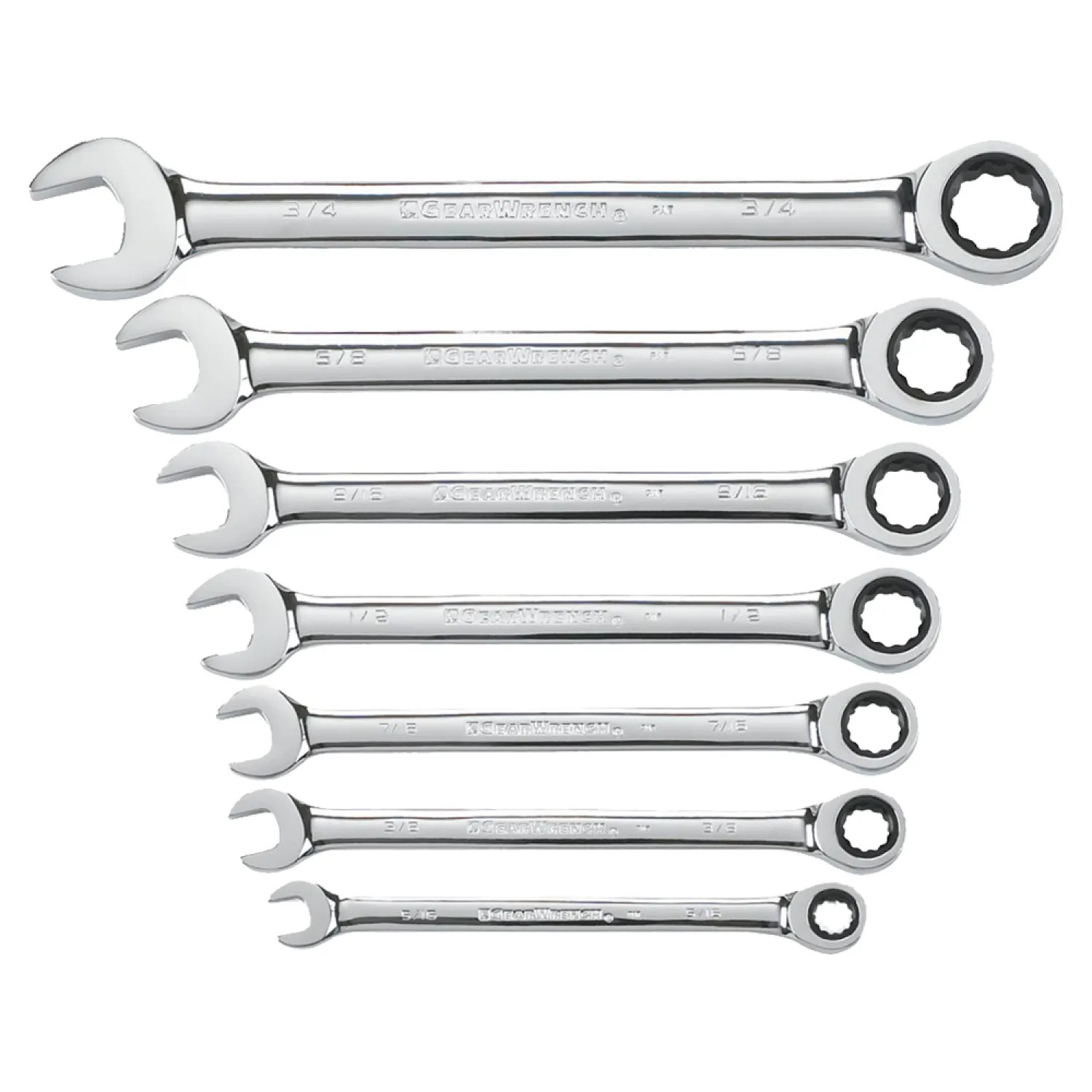 Gearwrench 9317 GearWrench 9317 Ratcheting Wrench Set, 7 Pieces