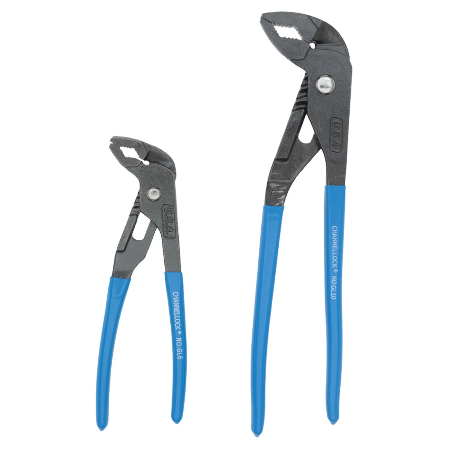 ChannelLock GLS-2 Channellock GripLock Straight Nose Plier Set, 2 Pieces, Rubber Handle