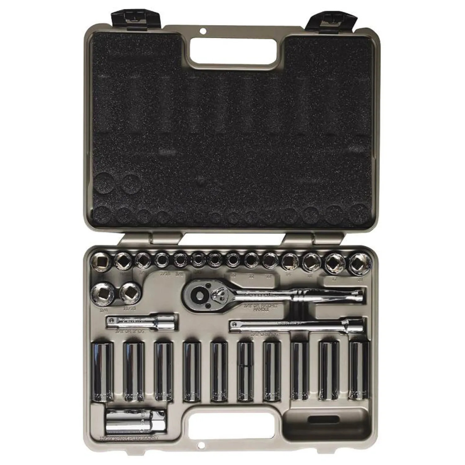 Crescent CTK30SET Crescent CTK30SET Mixed Length Socket Set, 30 Pieces, 3/8