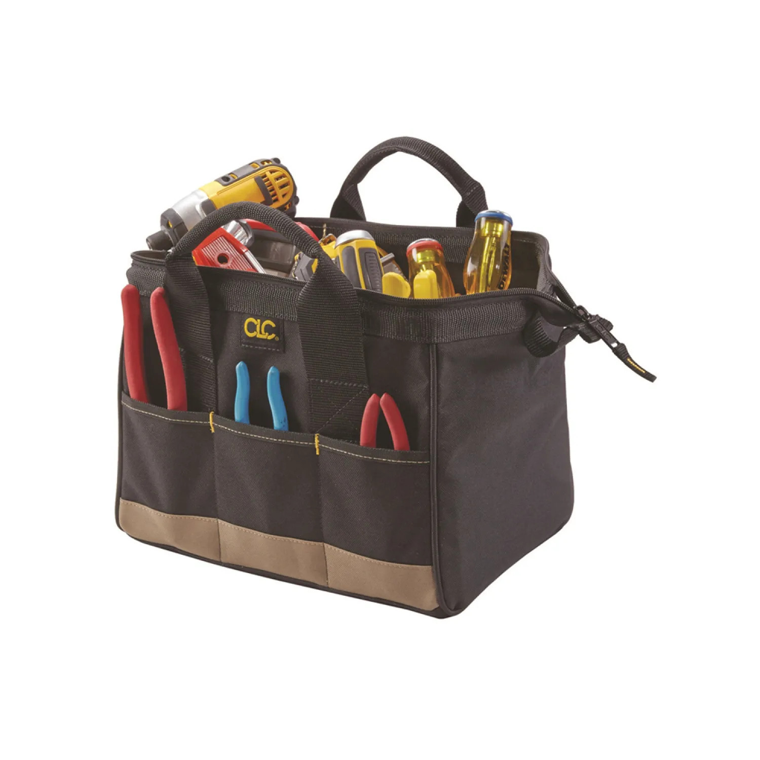 CLC 1161 BigMouth Tool Works 1161 Standard Traditional Tool Bag, 12