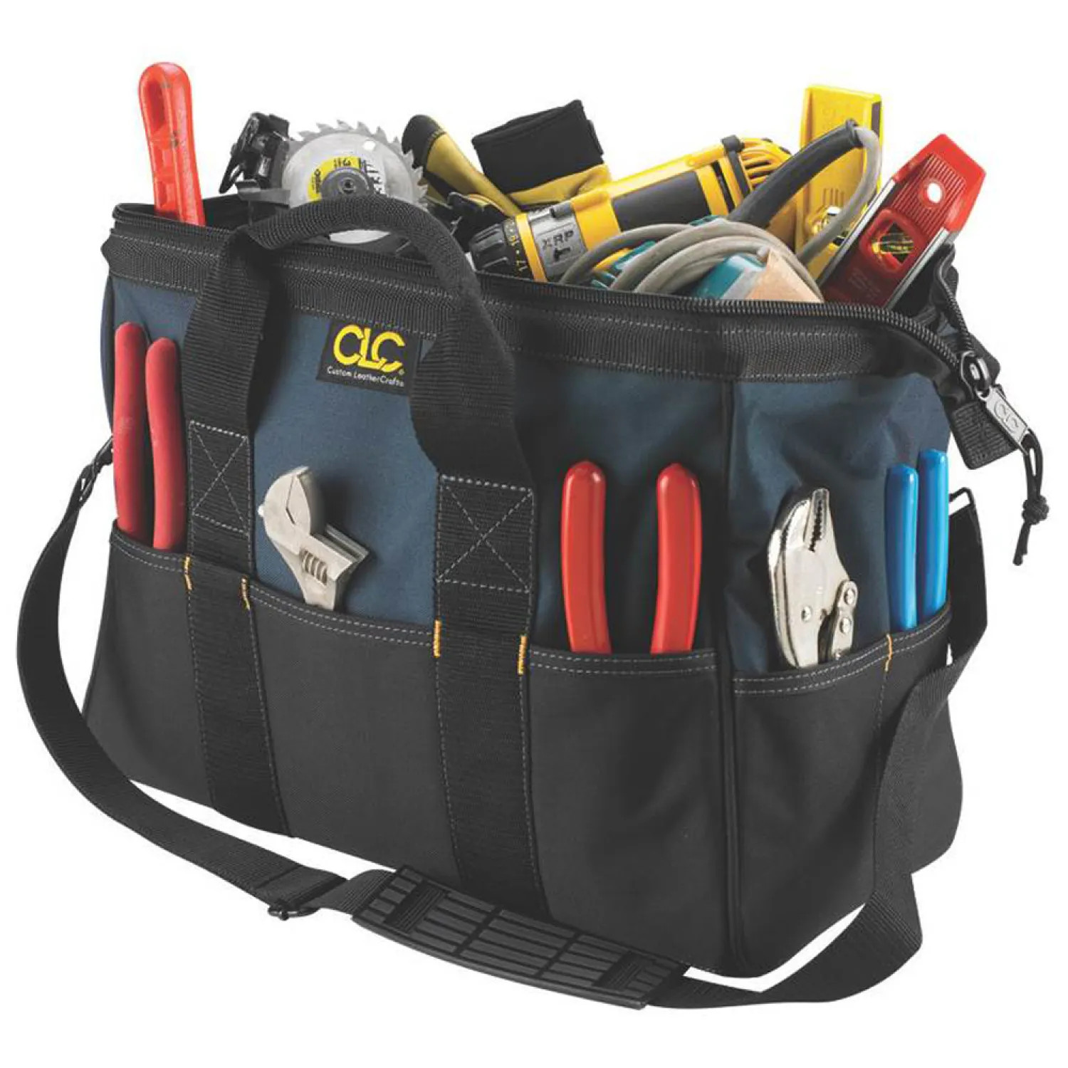 CLC 1165 BigMouth Tool Works 1165 Traditional Large Tool Bag, 16