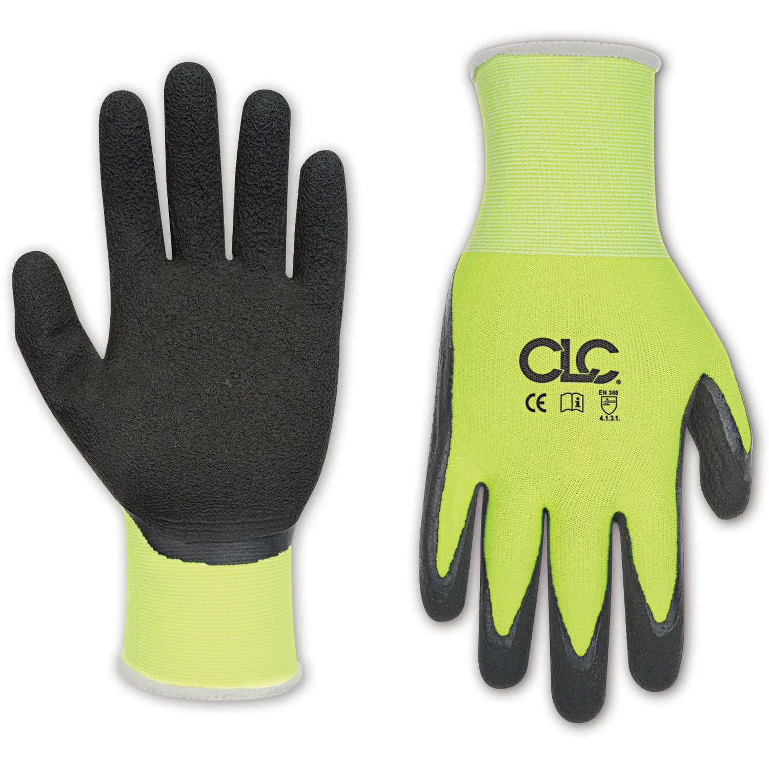 CLC 2138M CLC T-Touch Hi-Viz 2138 Breathable Technical Safety Gloves, Medium, Polyester/Spandex, Polyester Lining