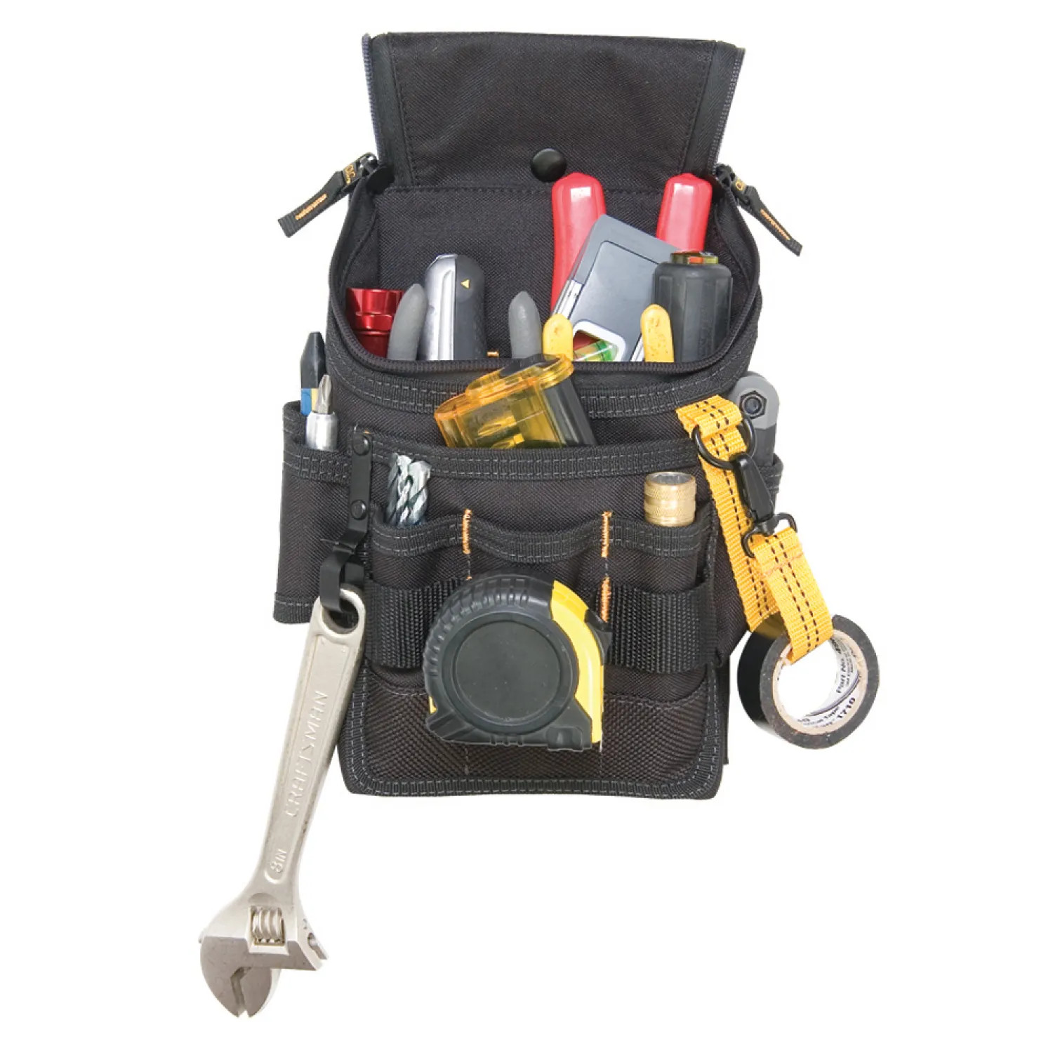 CLC 1524 CLC Ziptop Medium Utility Tool Pouch, Black