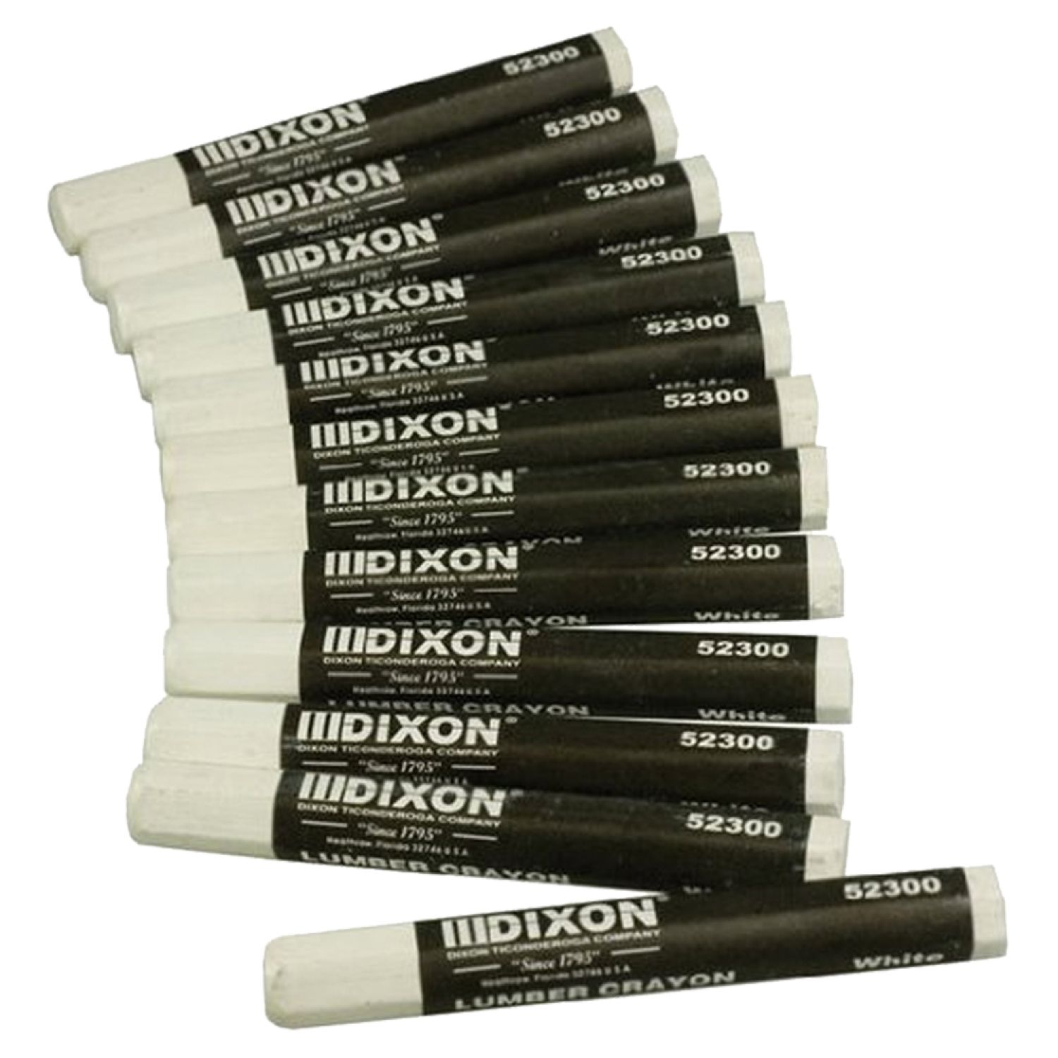 Dixon 52300 DIXON 52300 CRAYON LUMBER WHITE EXTRUDED