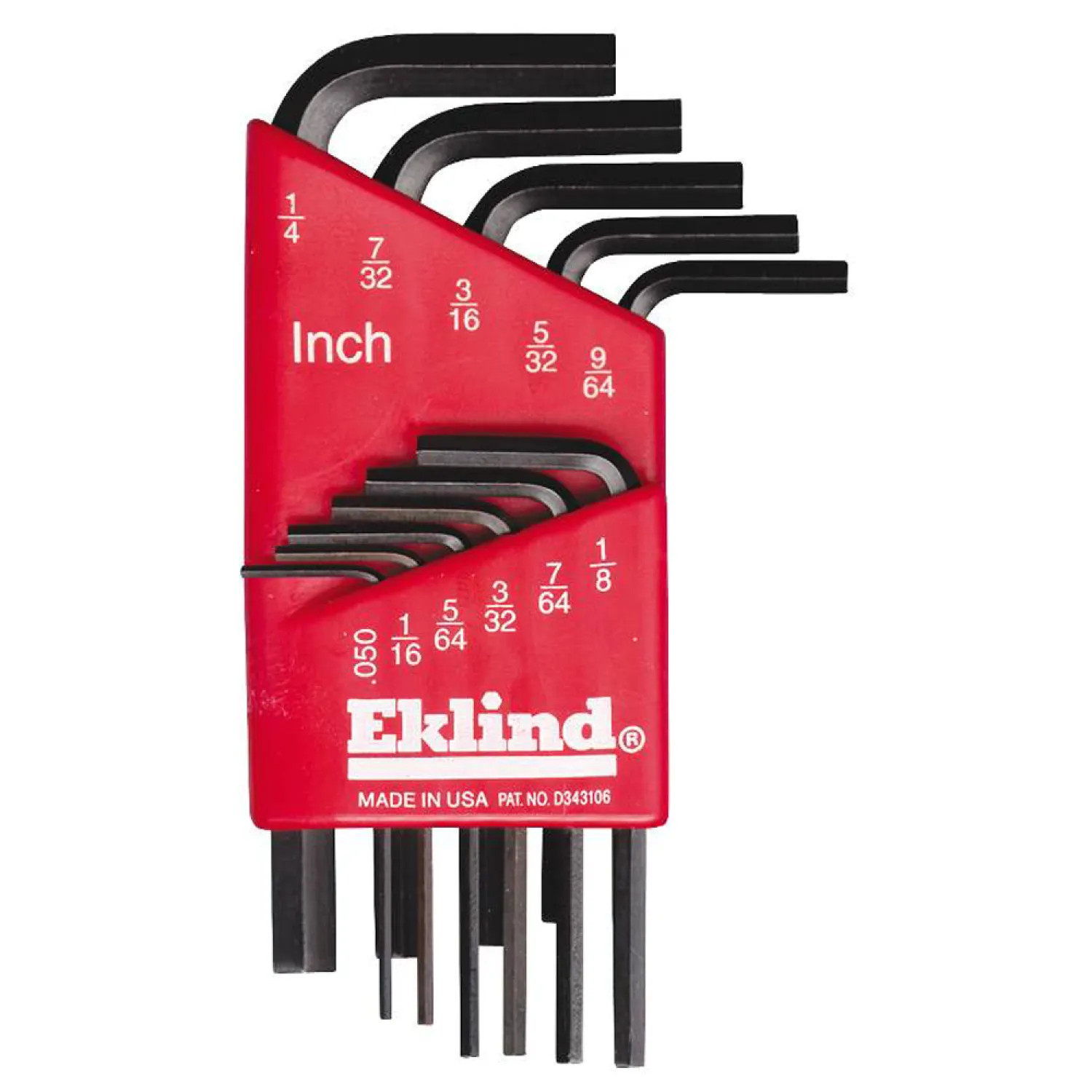 Eklind 10111 Eklind 10111 L Handle Short Arm Hex Key Set, 11 Pieces