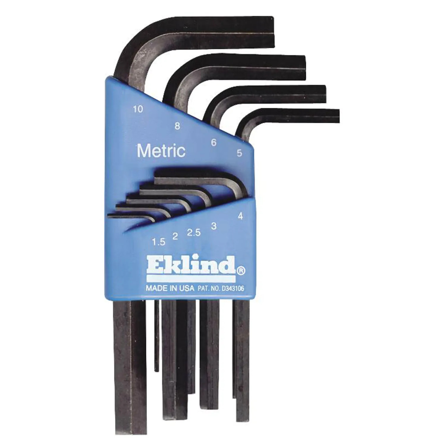 Eklind 10509 Eklind 10509 L Handle Short Arm Hex Key Set, 9 Pieces