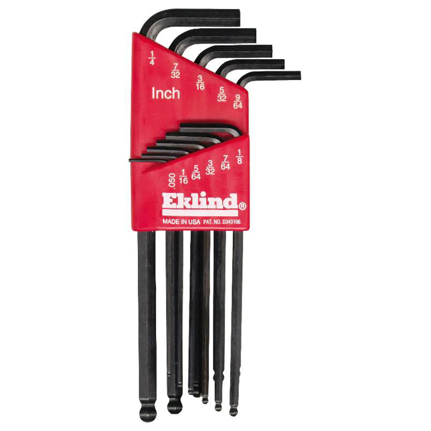 Eklind 13211 Eklind 13211 Long Arm L Handle Hex Key Set, 11 Pieces