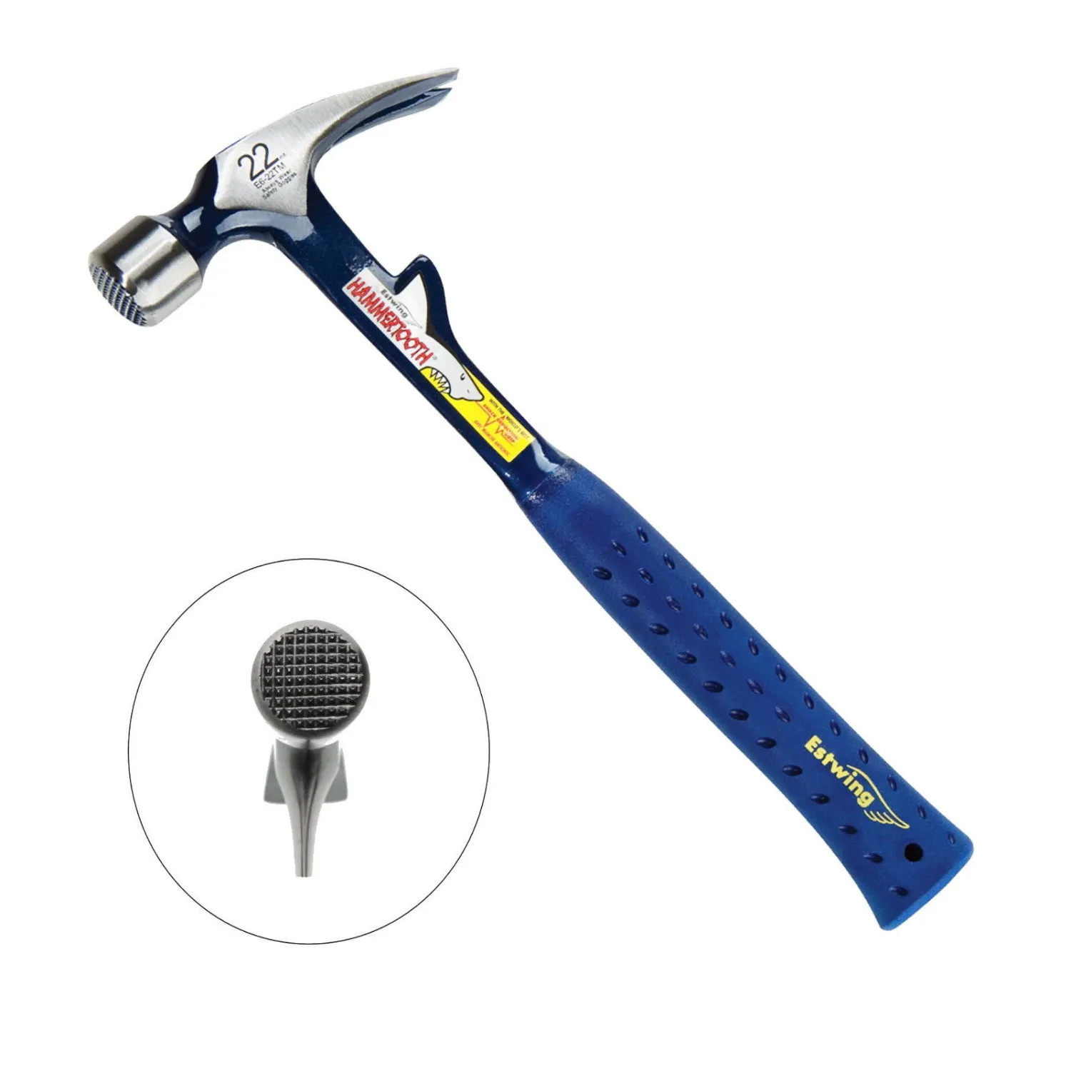 Estwing E6-22TM Hammertooth E6-22TM Rip Claw Nail Hammer, 22 oz, 13-1/2