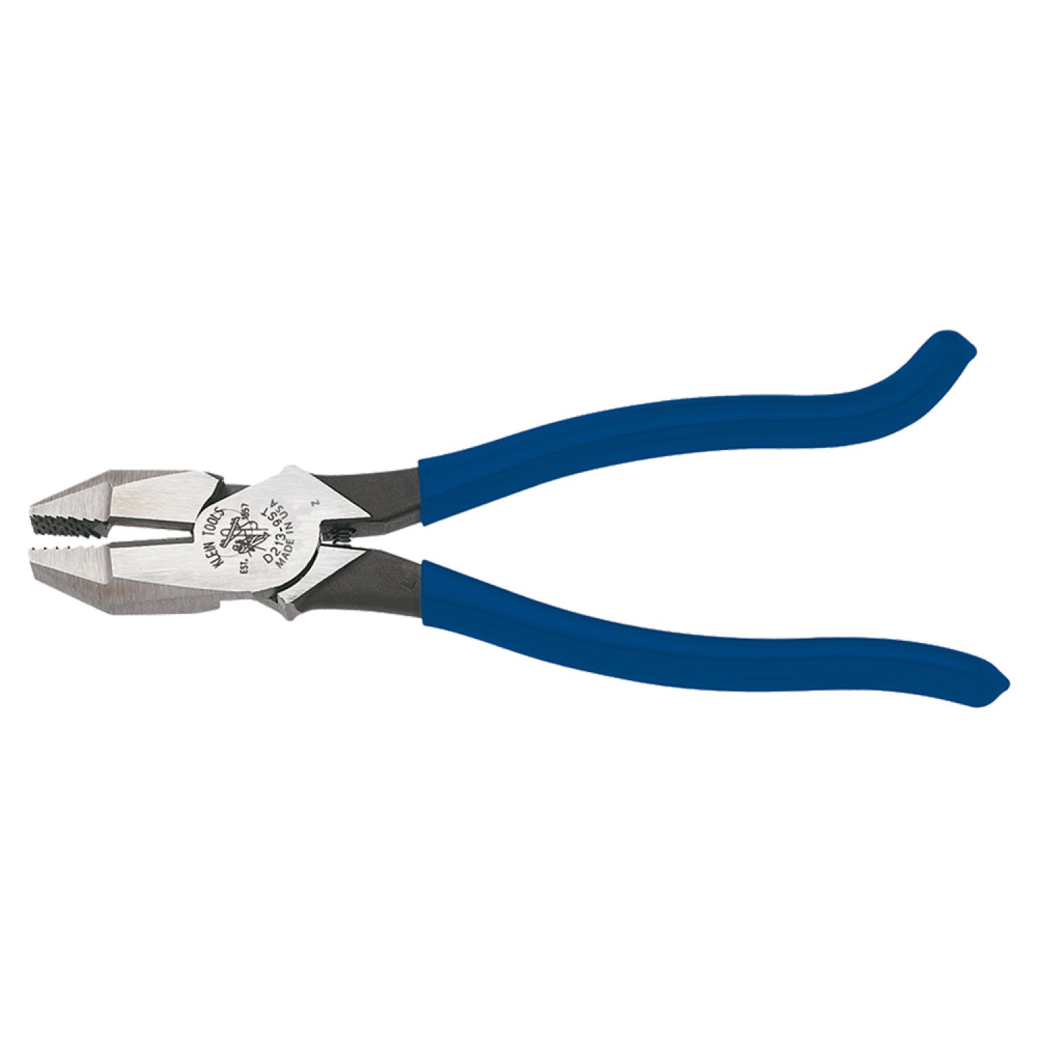 Klein D213-9ST Klein Tools D213-9ST High Leverage Square Nose Iron Workers Plier, 1-3/8