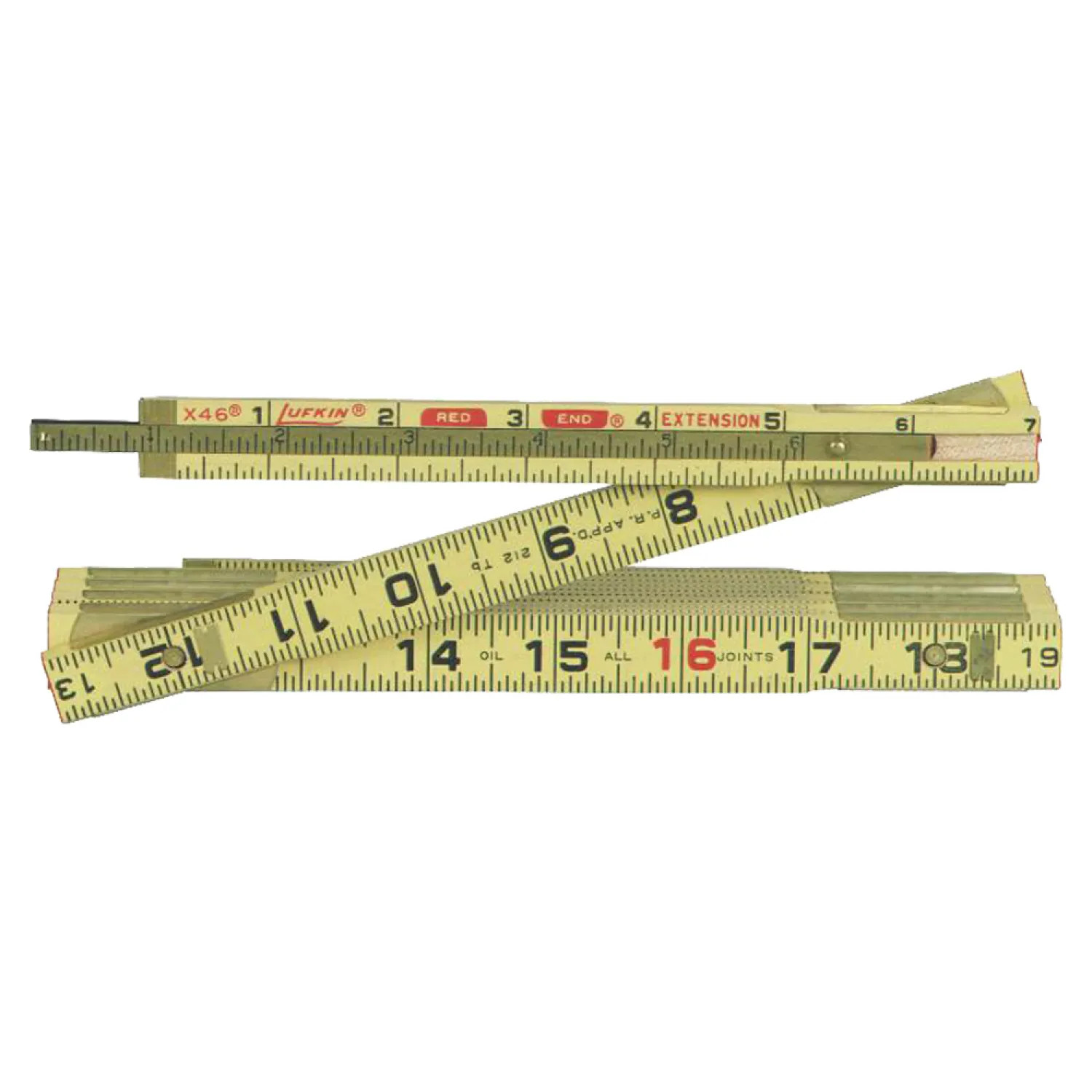 Lufkin X46N Lufkin Red End Extension X46N Folding Rule, 6ft x 5/8